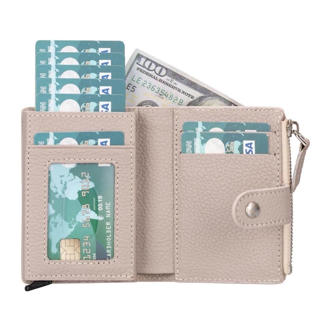 Glenrock Genuine Cowhide Leather Pop Up Card Holder Wallet - Image 38