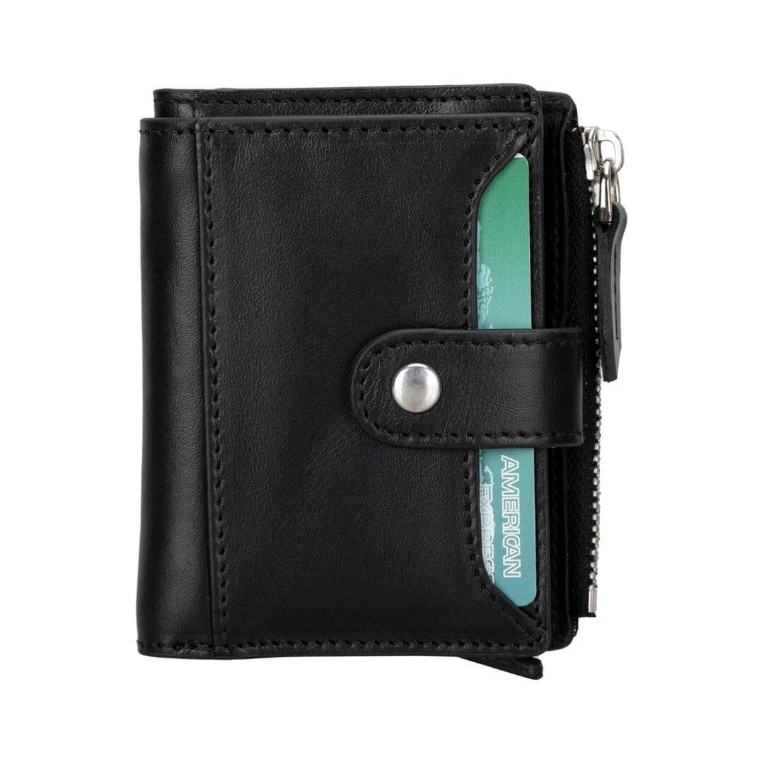 Glenrock Genuine Cowhide Leather Pop Up Card Holder Wallet - Image 9