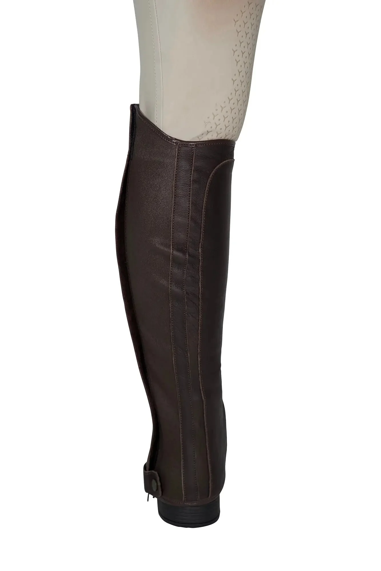 Grand Prix Italian Leather Half Chaps, Brown - Image 4