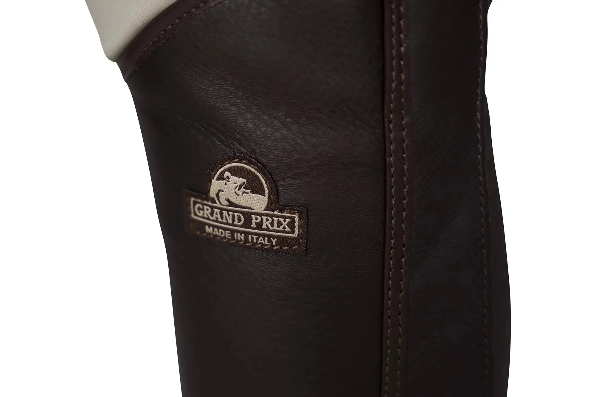 Grand Prix Italian Leather Half Chaps, Brown - Image 7