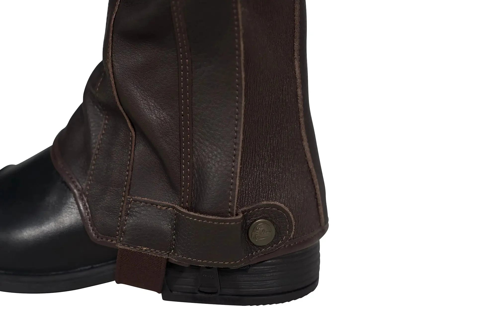 Grand Prix Italian Leather Half Chaps, Brown - Image 8