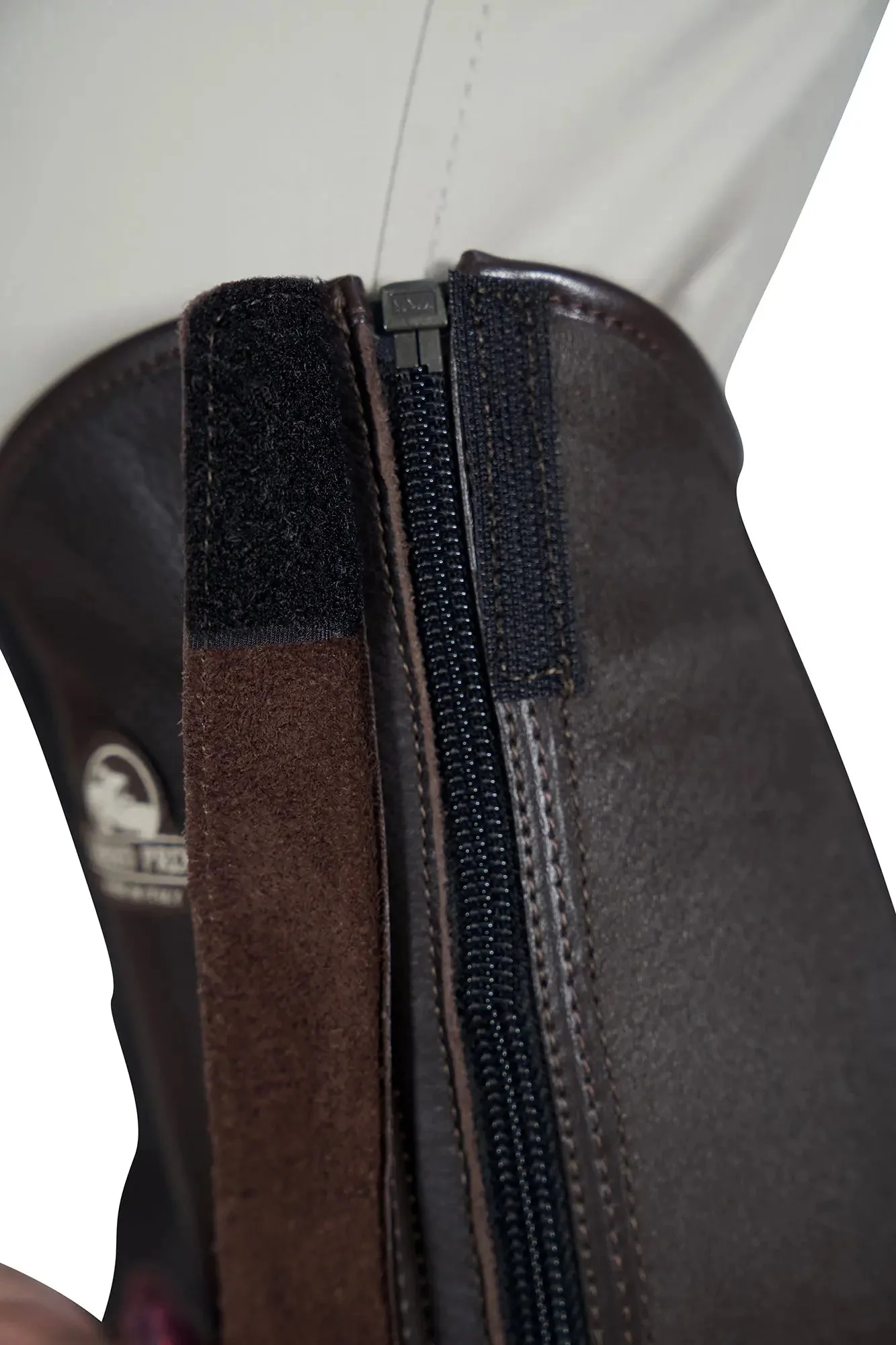 Grand Prix Italian Leather Half Chaps, Brown - Image 9