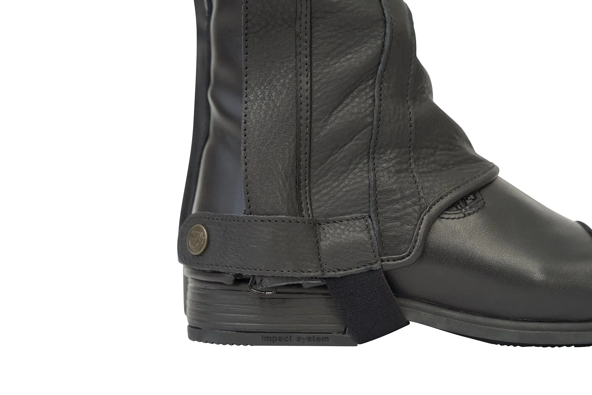 Grand Prix LC Italian Full Leather Half Chaps, Black - Image 7