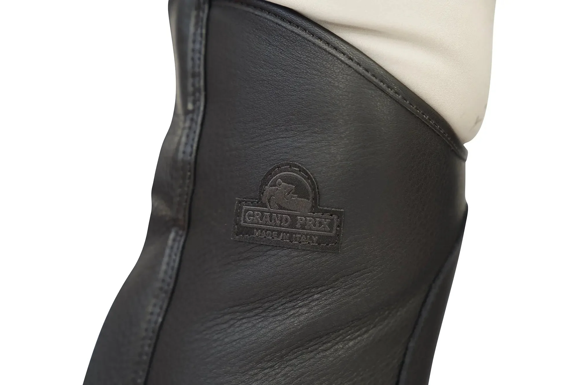 Grand Prix LC Italian Full Leather Half Chaps, Black - Image 8