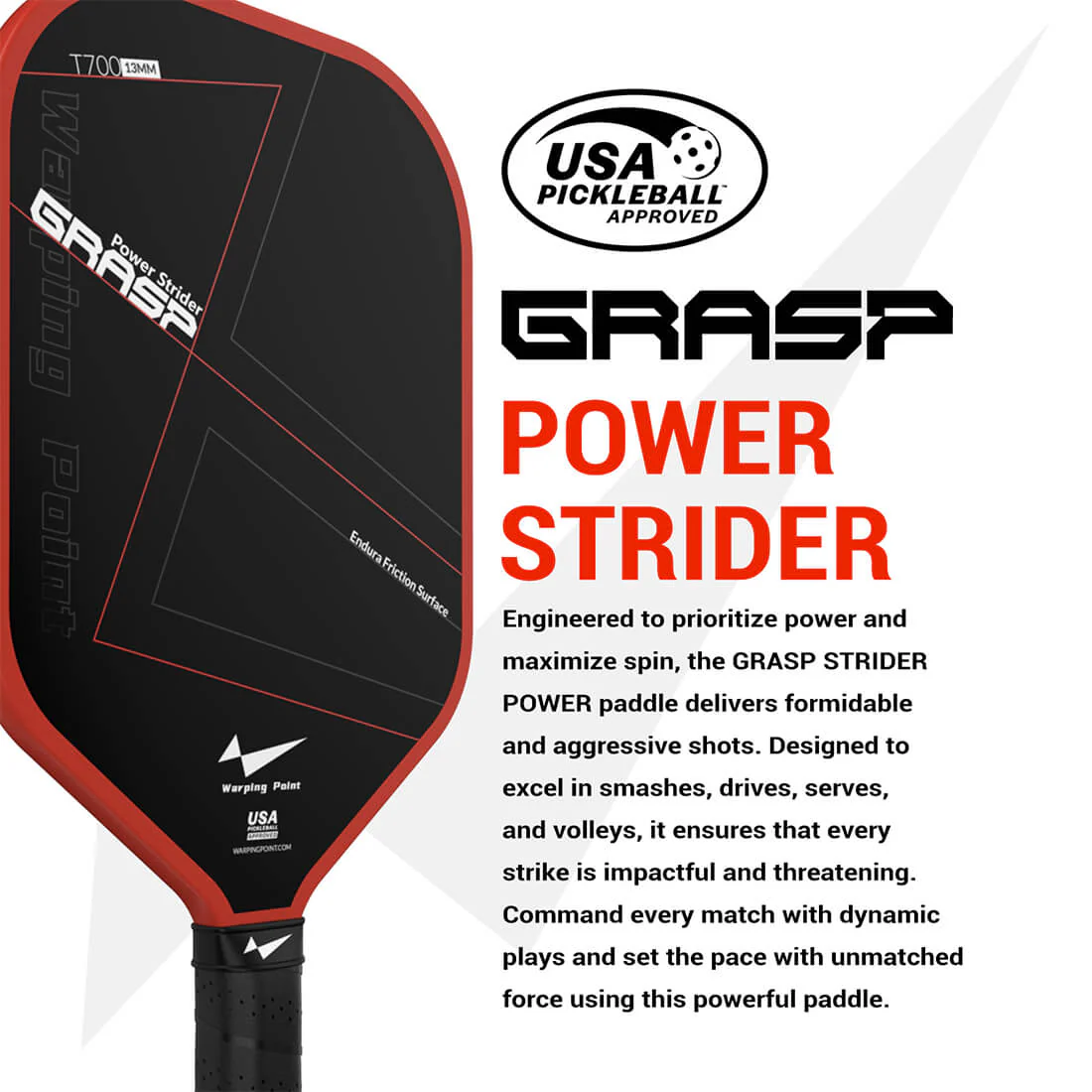 Grasp Pickleball Paddle - 13mm - Image 3