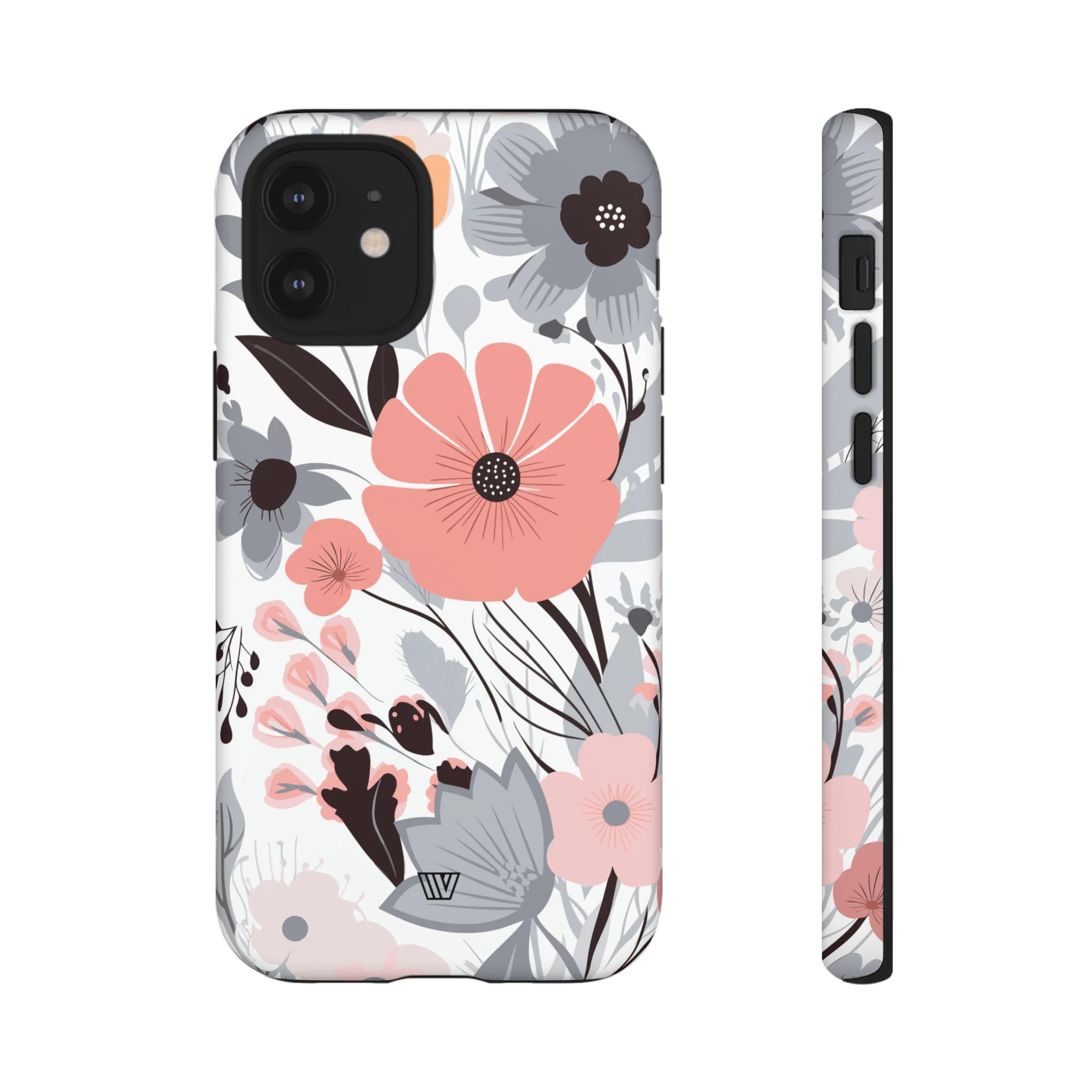GRAY PASTEL FLOWERS | Tough Phone Case - Image 10