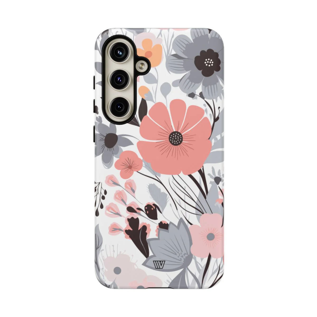 GRAY PASTEL FLOWERS | Tough Phone Case - Image 101