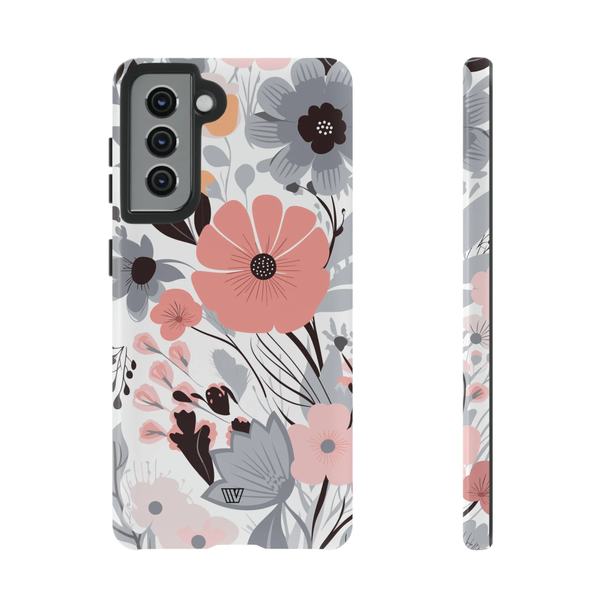 GRAY PASTEL FLOWERS | Tough Phone Case - Image 23