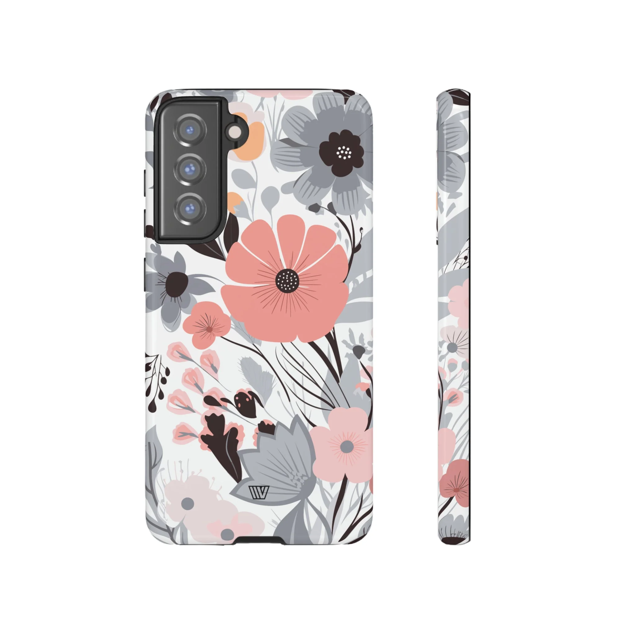 GRAY PASTEL FLOWERS | Tough Phone Case - Image 31