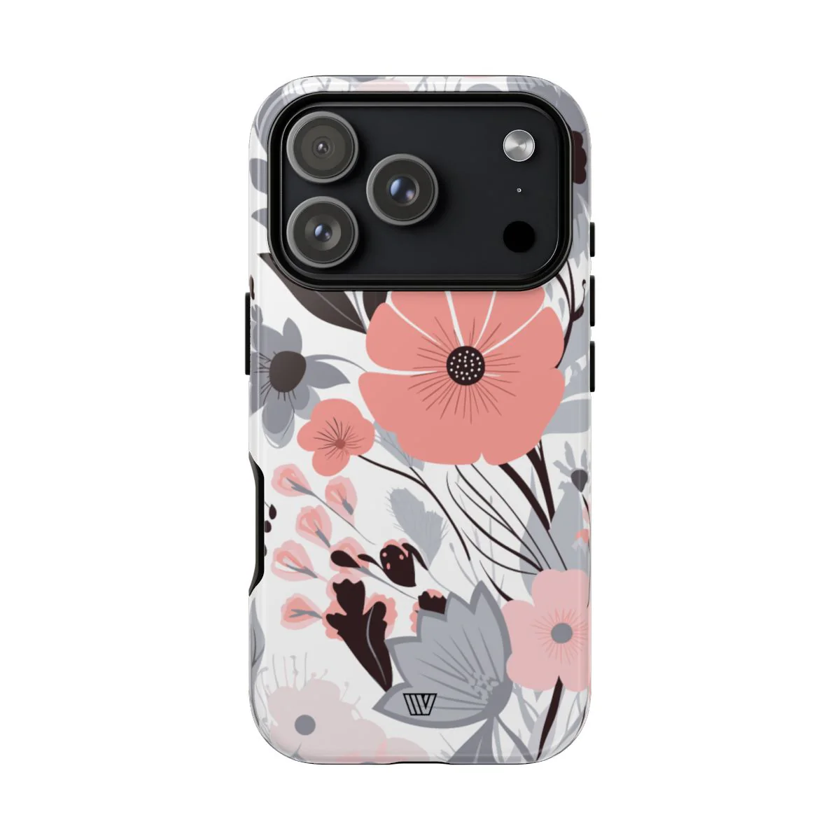 GRAY PASTEL FLOWERS | Tough Phone Case - Image 67
