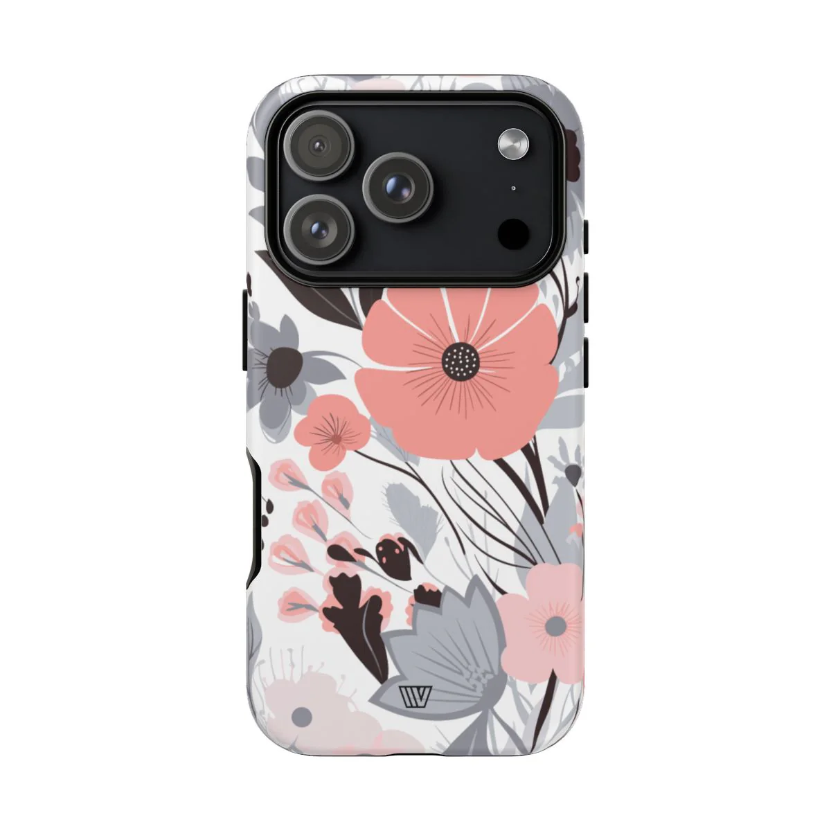 GRAY PASTEL FLOWERS | Tough Phone Case - Image 68