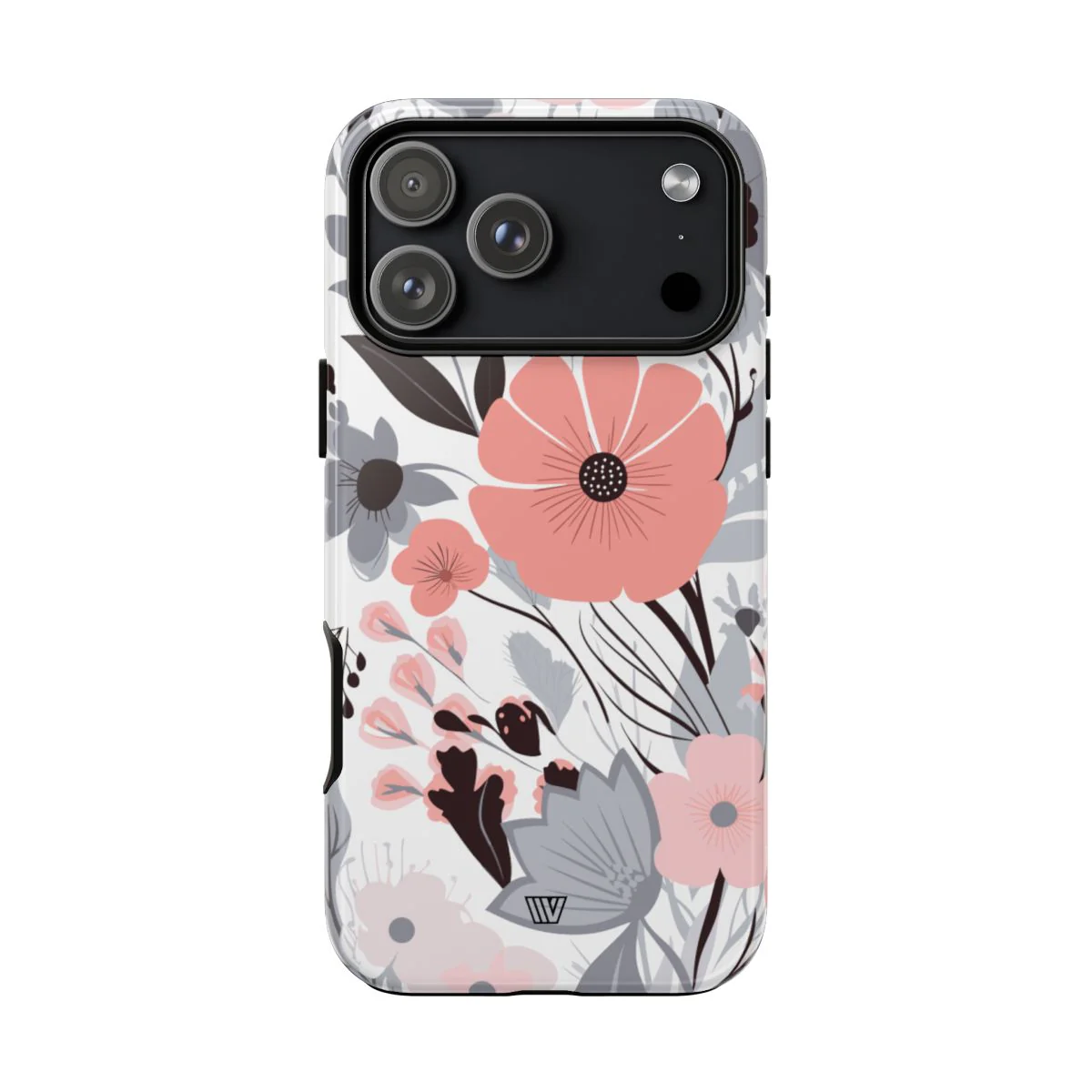 GRAY PASTEL FLOWERS | Tough Phone Case - Image 69