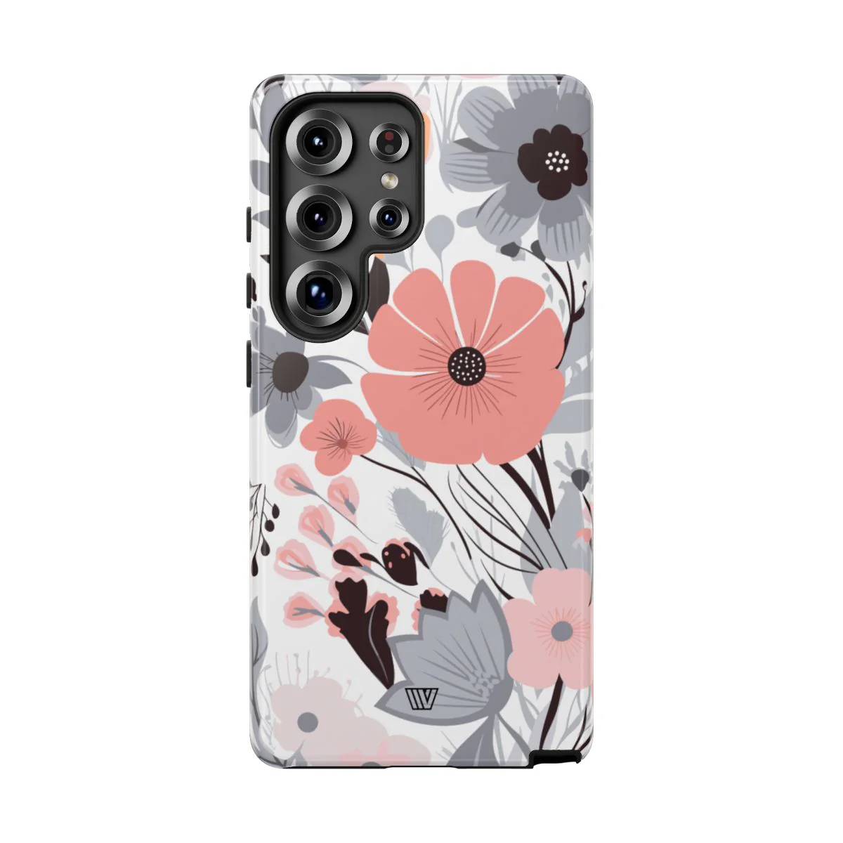 GRAY PASTEL FLOWERS | Tough Phone Case - Image 96