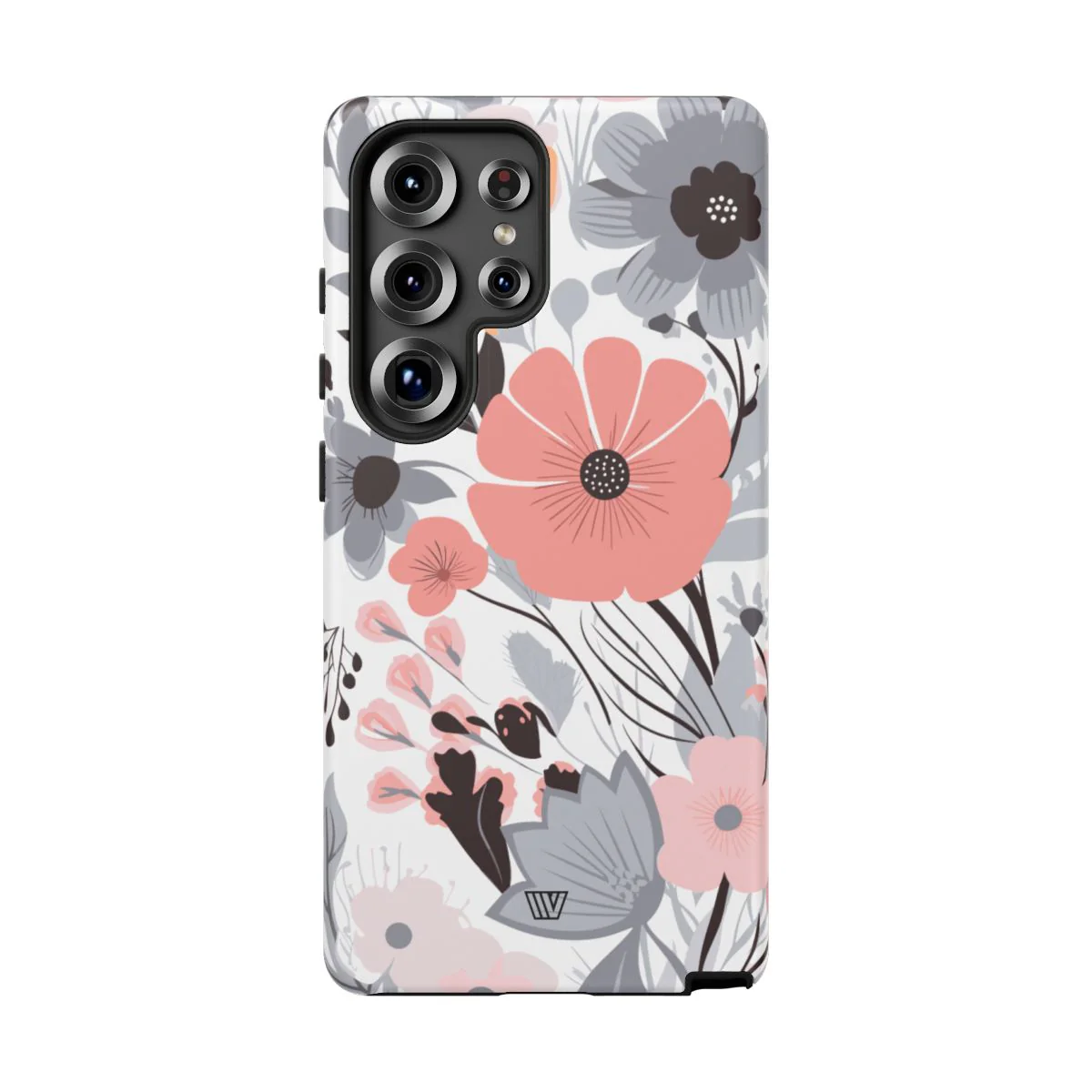 GRAY PASTEL FLOWERS | Tough Phone Case - Image 97