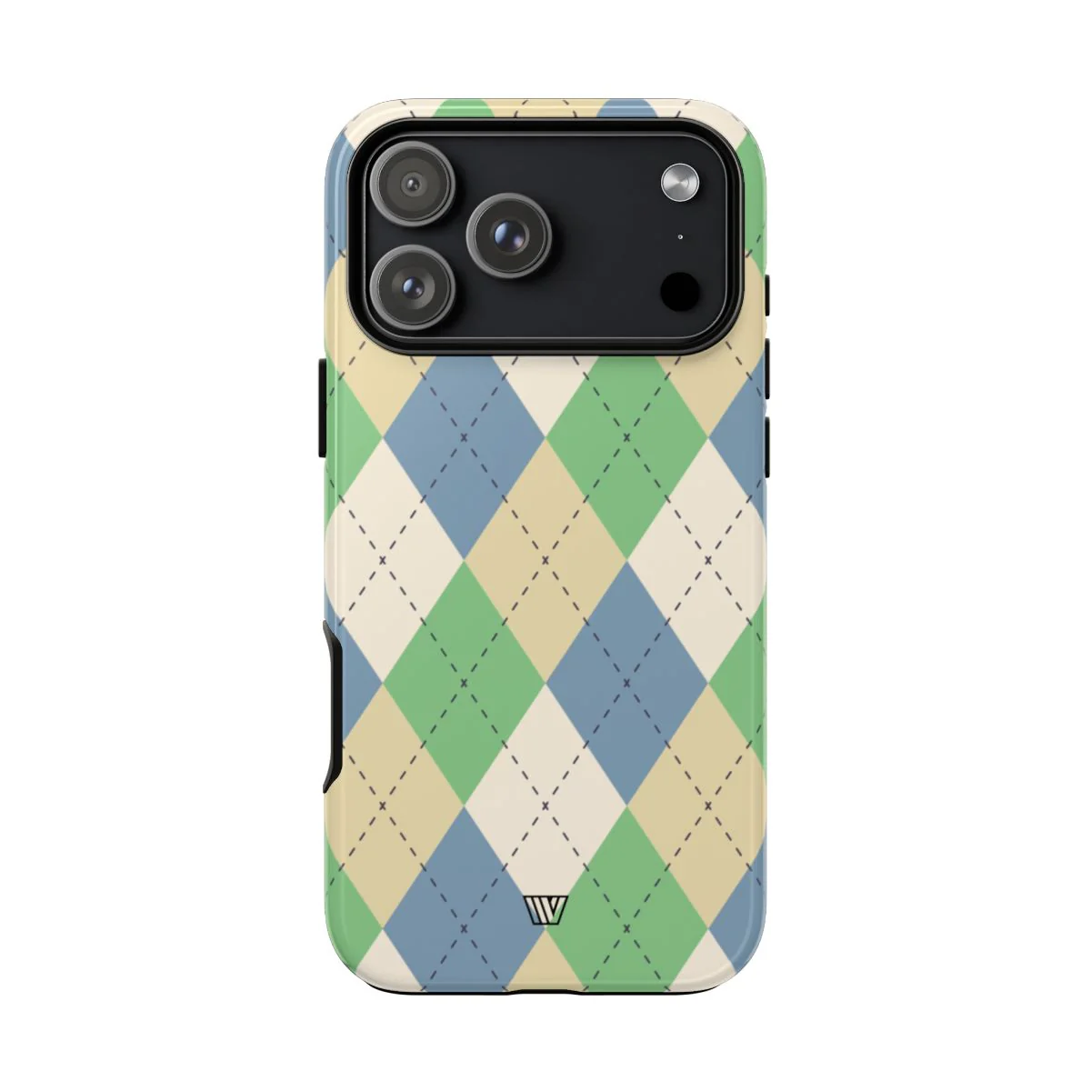 GREEN BLUE BEIGE ARGYLE | Tough Phone Case - Image 100