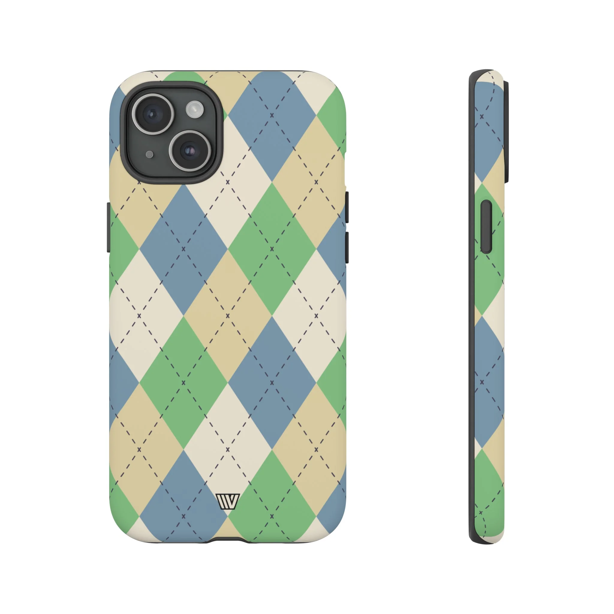 GREEN BLUE BEIGE ARGYLE | Tough Phone Case - Image 57