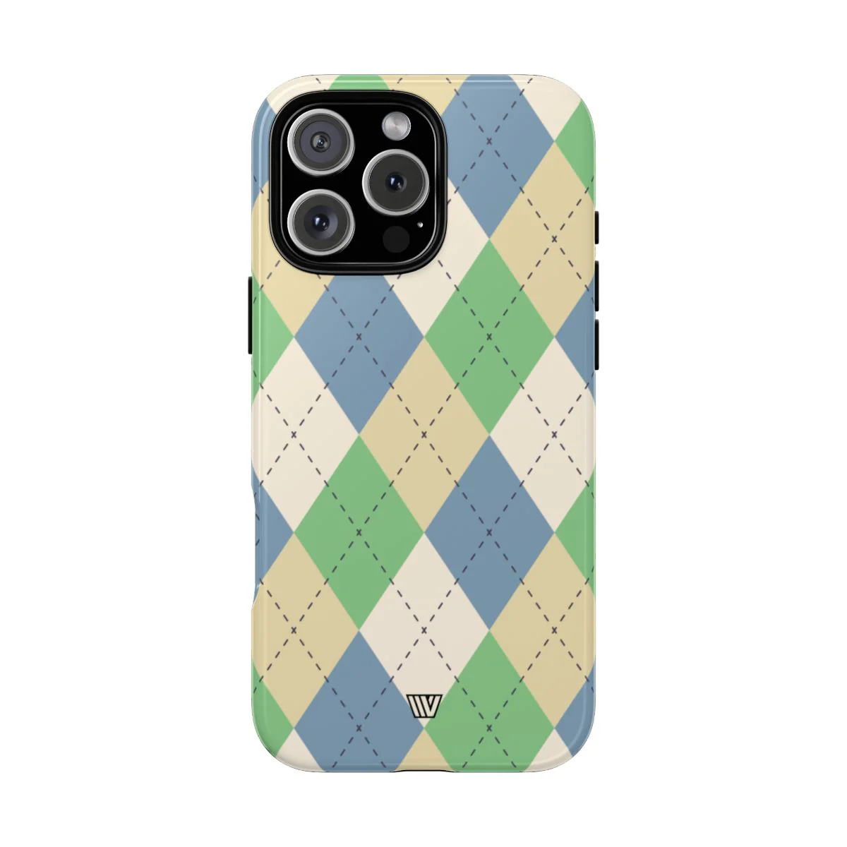 GREEN BLUE BEIGE ARGYLE | Tough Phone Case - Image 67