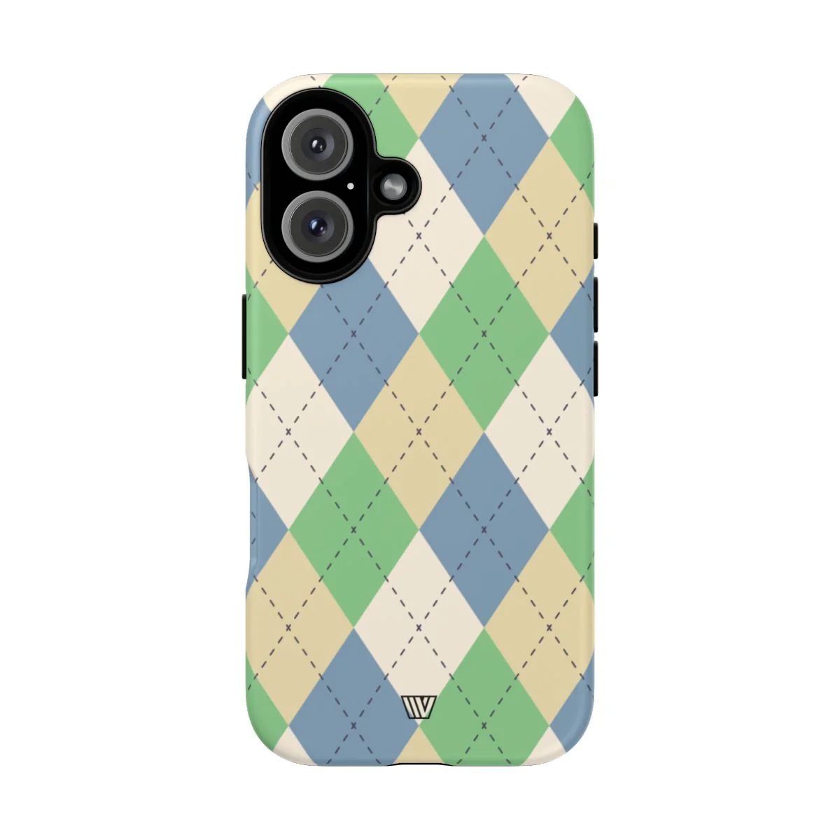 GREEN BLUE BEIGE ARGYLE | Tough Phone Case - Image 69