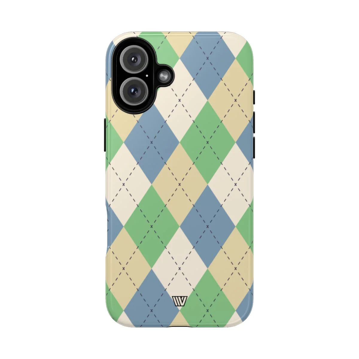 GREEN BLUE BEIGE ARGYLE | Tough Phone Case - Image 70
