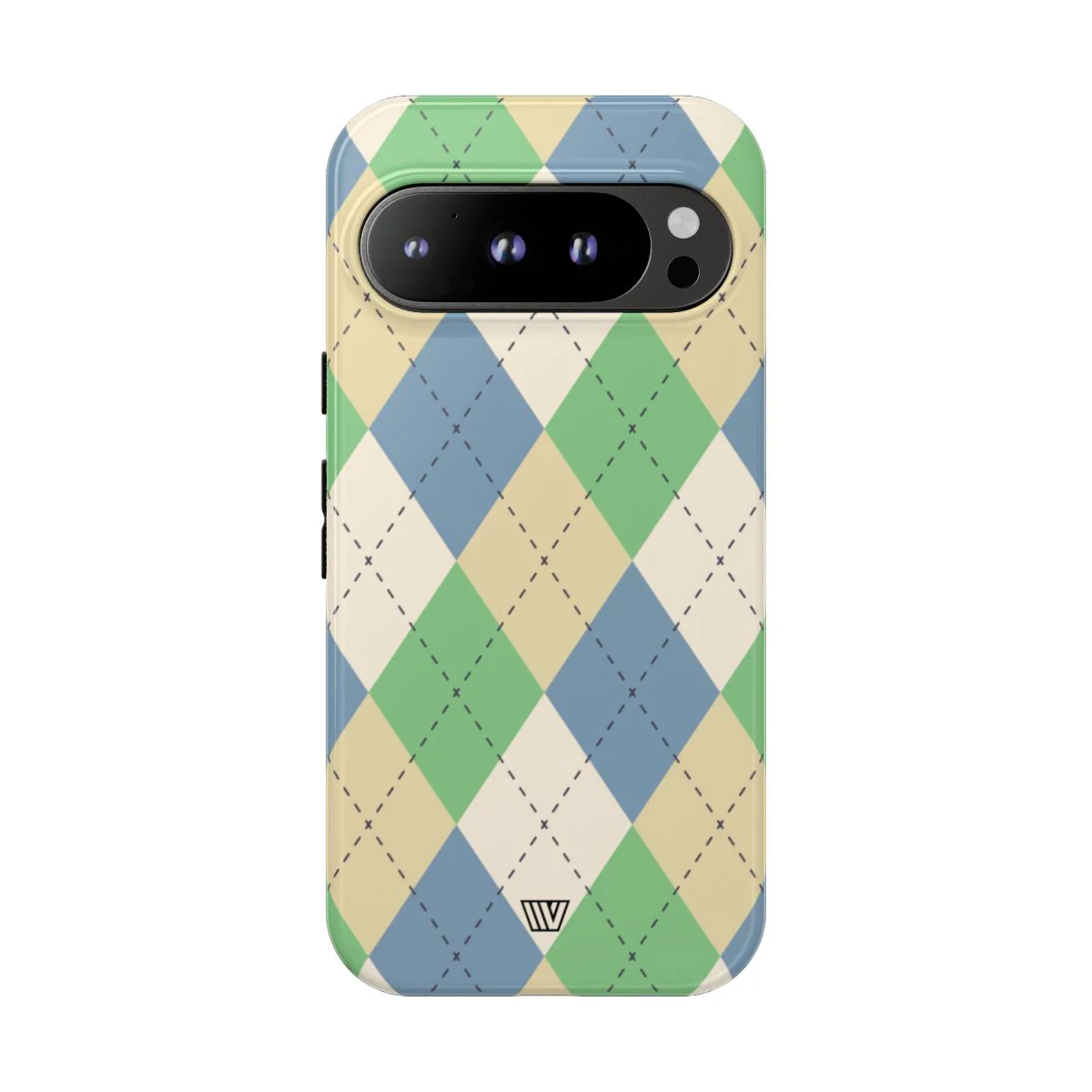 GREEN BLUE BEIGE ARGYLE | Tough Phone Case - Image 74