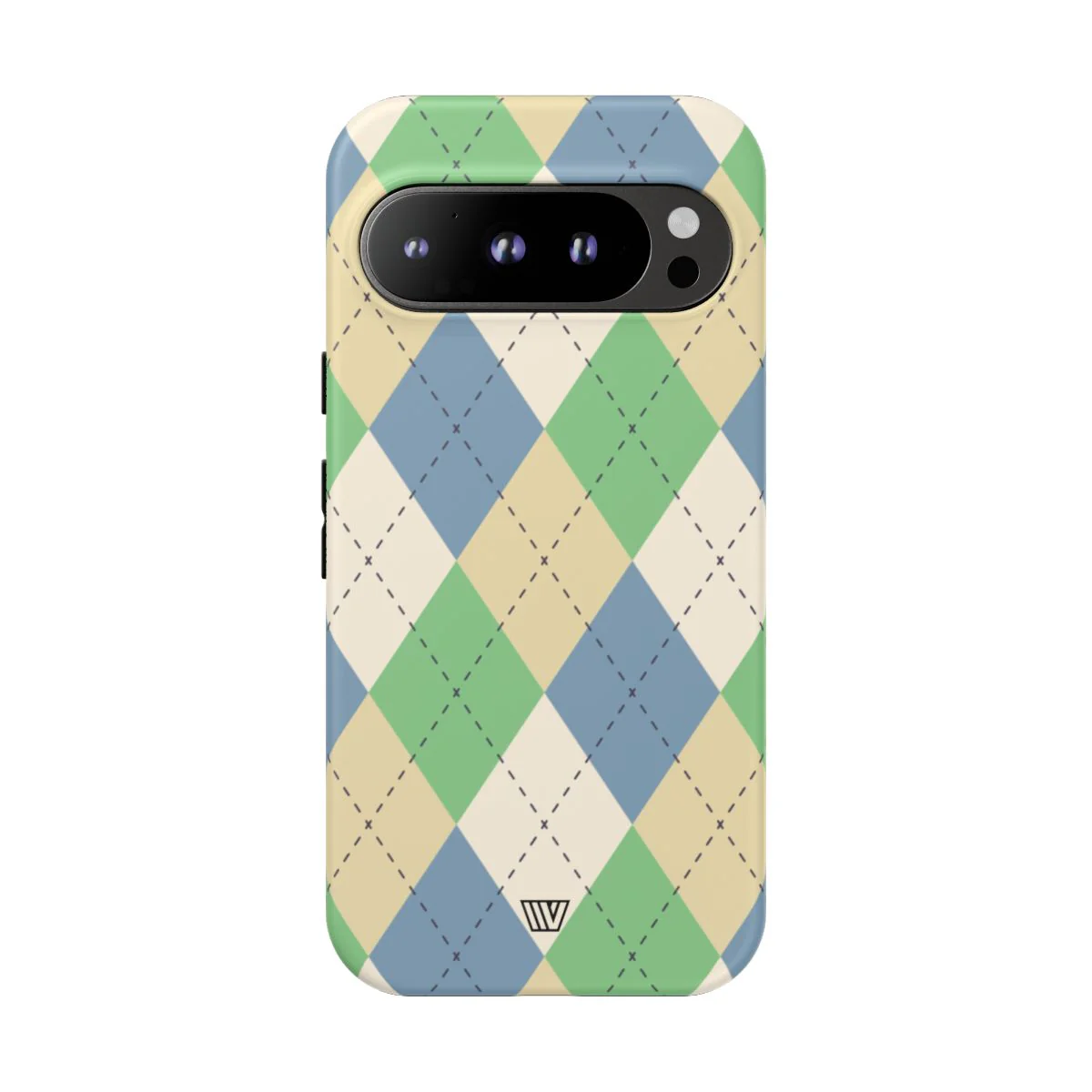 GREEN BLUE BEIGE ARGYLE | Tough Phone Case - Image 75