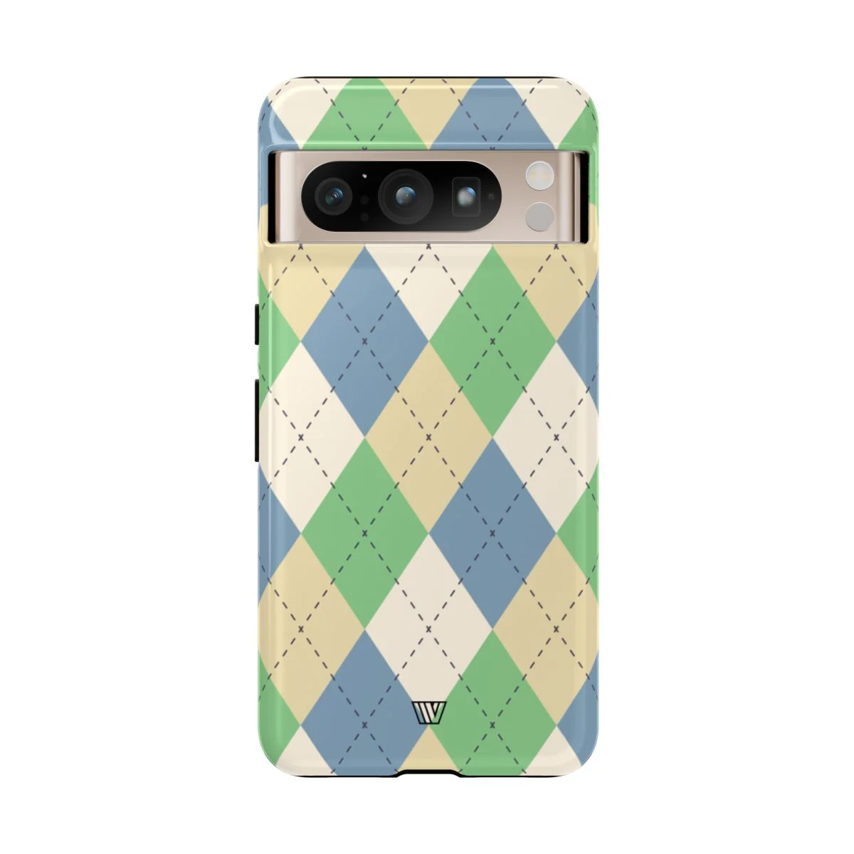 GREEN BLUE BEIGE ARGYLE | Tough Phone Case - Image 80