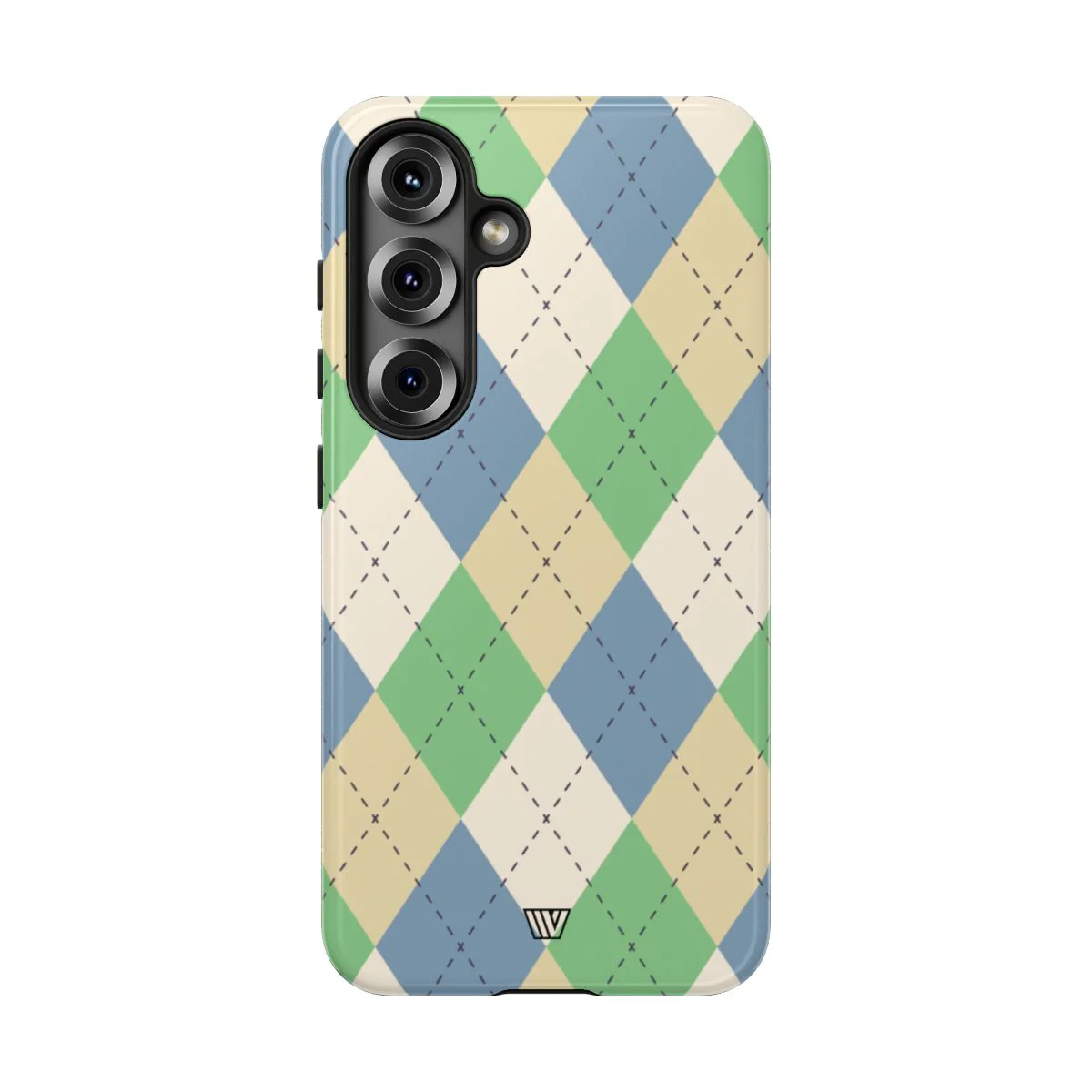 GREEN BLUE BEIGE ARGYLE | Tough Phone Case - Image 82