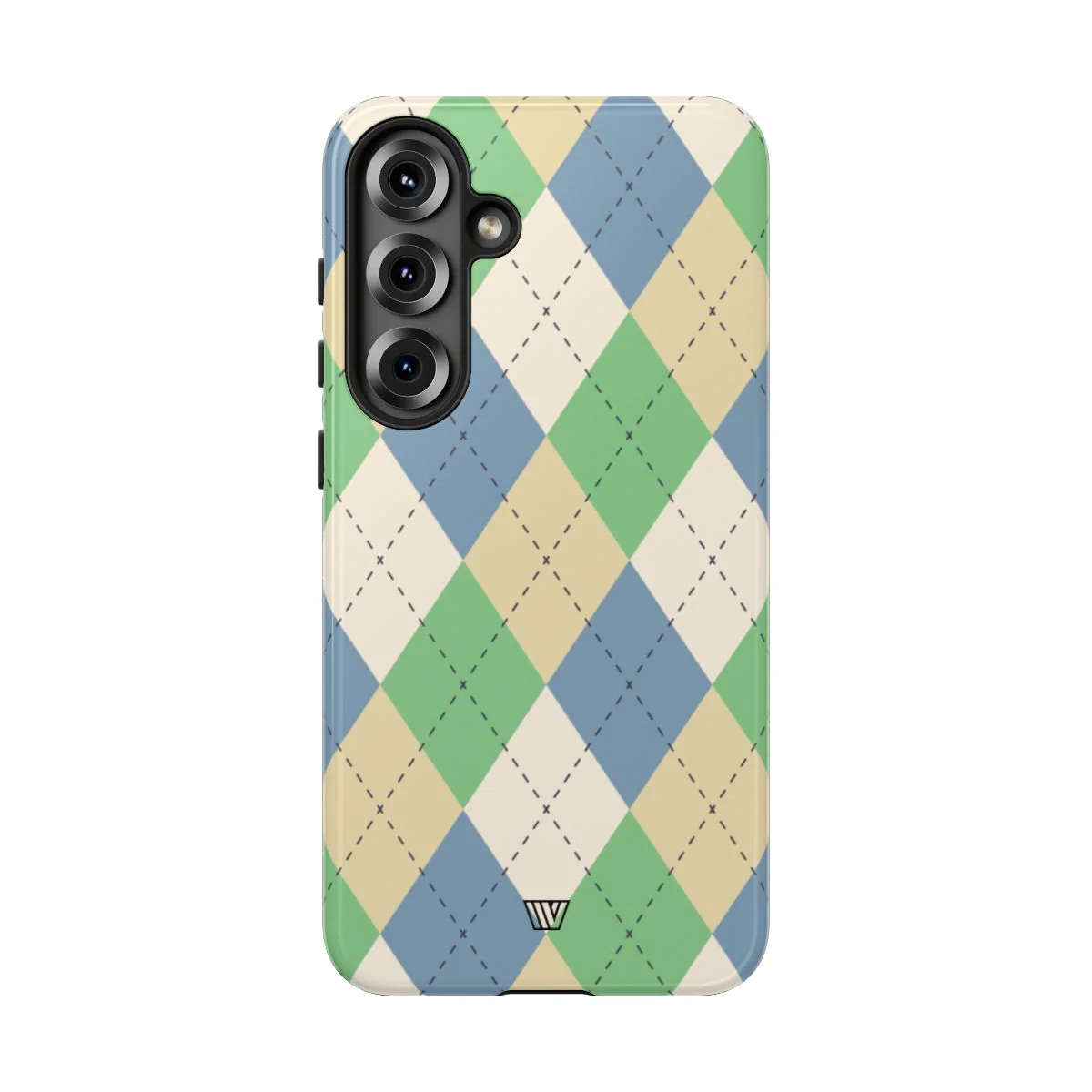 GREEN BLUE BEIGE ARGYLE | Tough Phone Case - Image 84