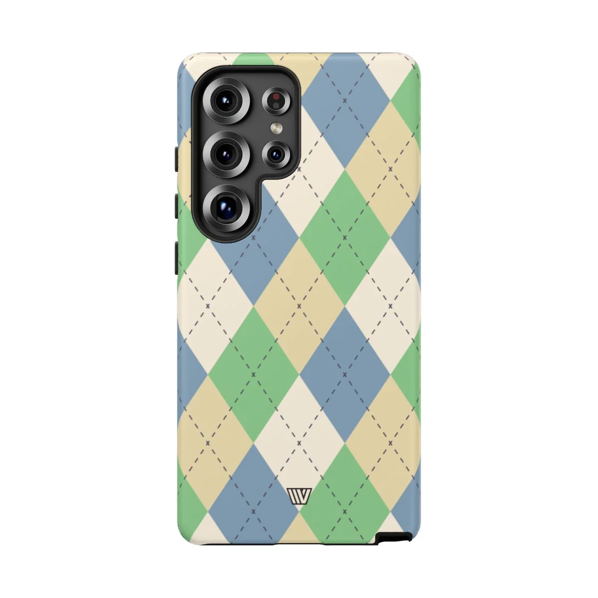 GREEN BLUE BEIGE ARGYLE | Tough Phone Case - Image 87