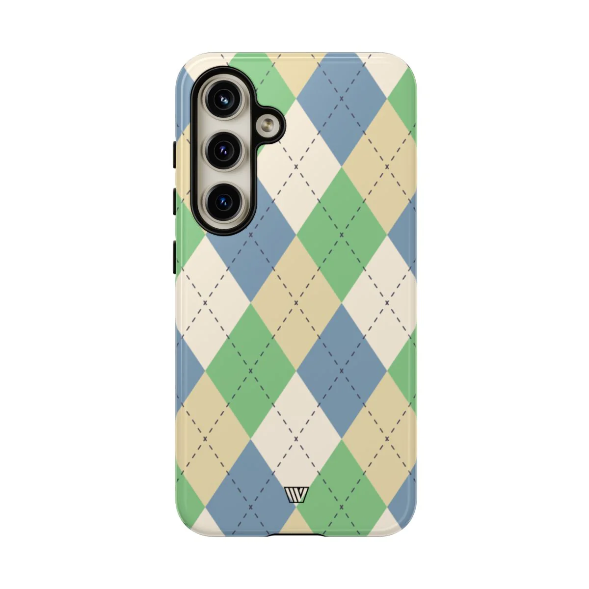GREEN BLUE BEIGE ARGYLE | Tough Phone Case - Image 88