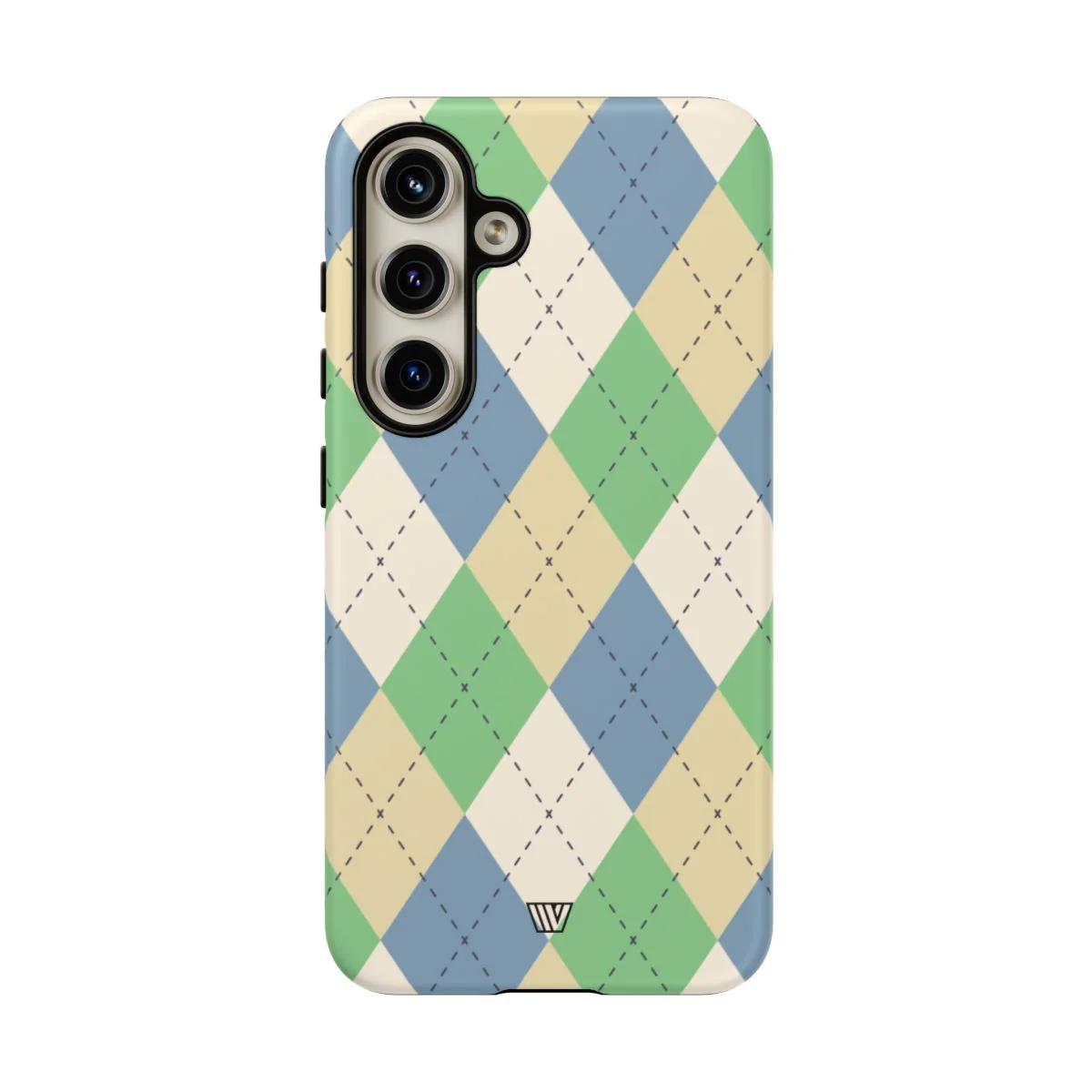 GREEN BLUE BEIGE ARGYLE | Tough Phone Case - Image 89