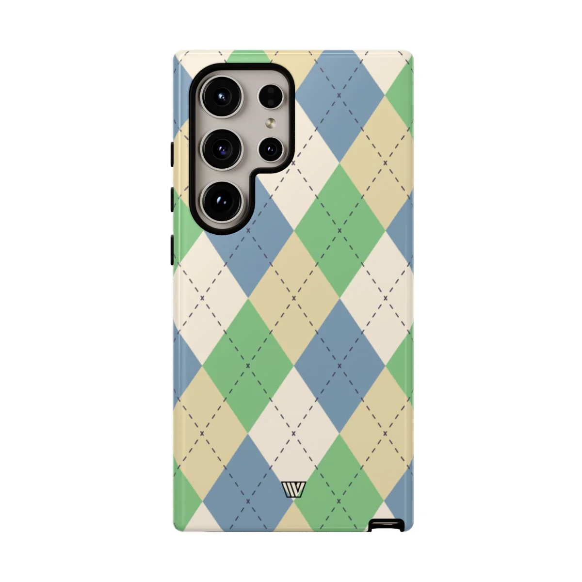 GREEN BLUE BEIGE ARGYLE | Tough Phone Case - Image 92