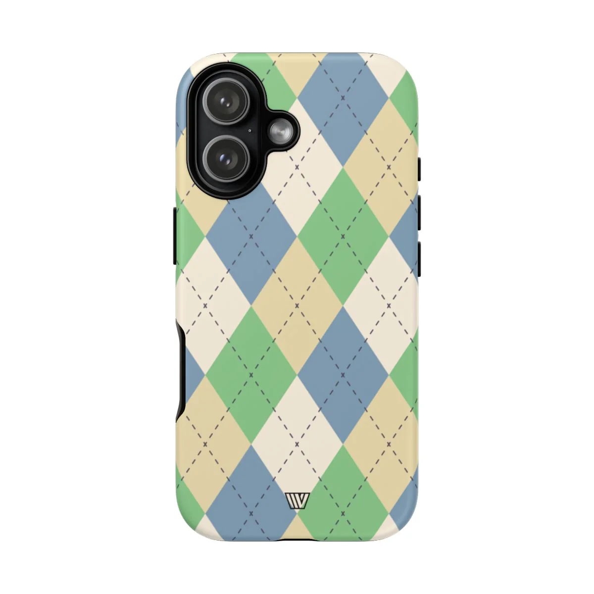 GREEN BLUE BEIGE ARGYLE | Tough Phone Case - Image 95