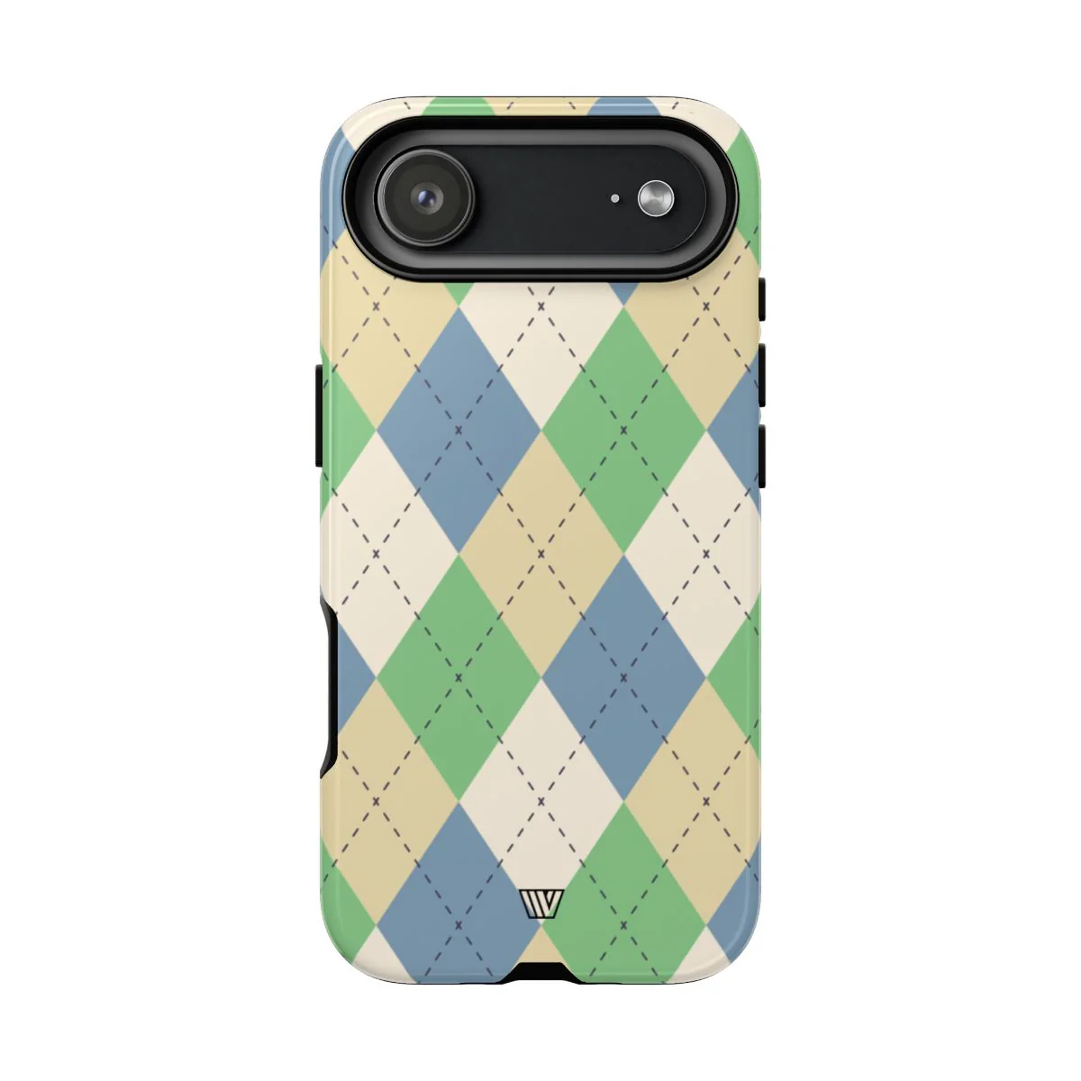GREEN BLUE BEIGE ARGYLE | Tough Phone Case - Image 96