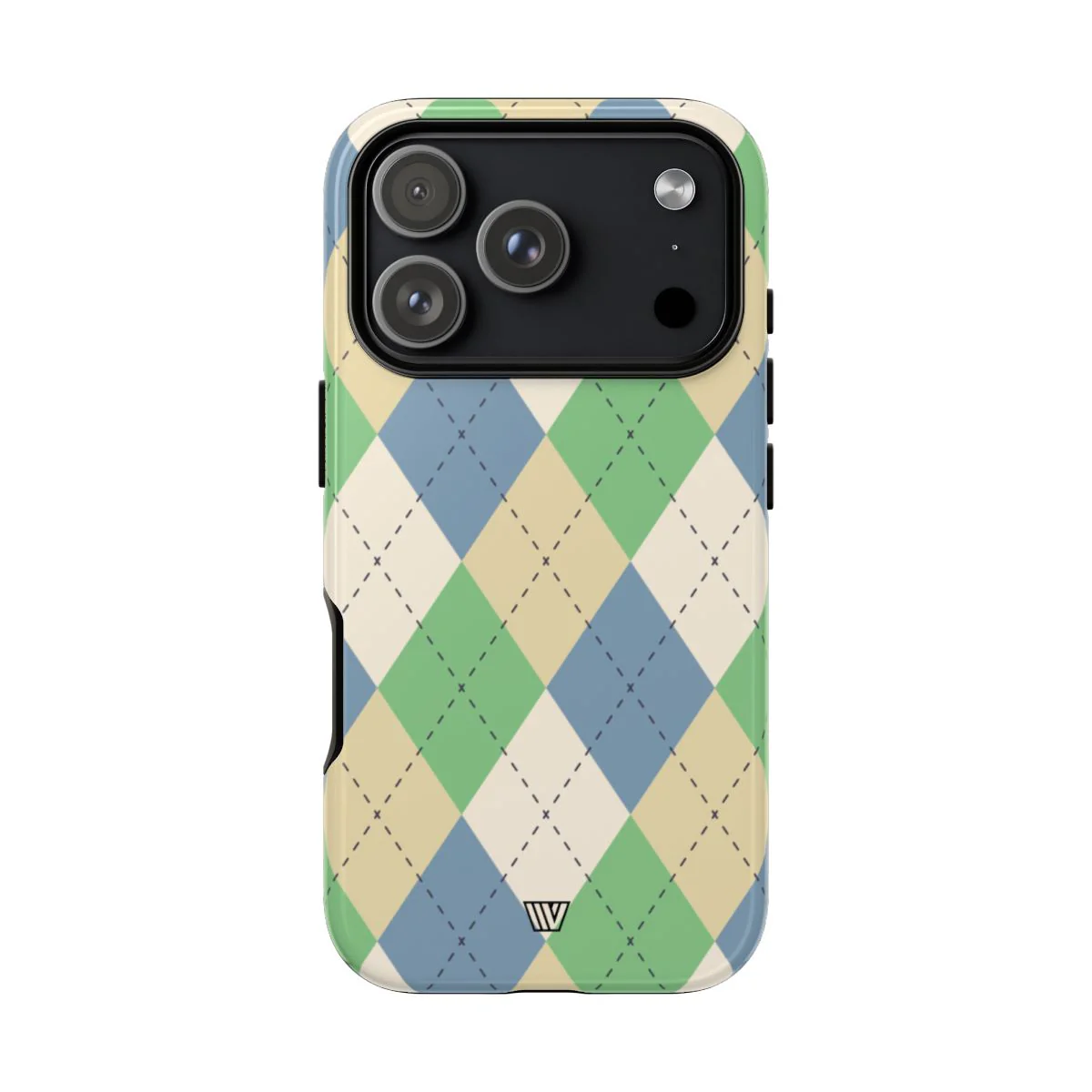 GREEN BLUE BEIGE ARGYLE | Tough Phone Case - Image 98