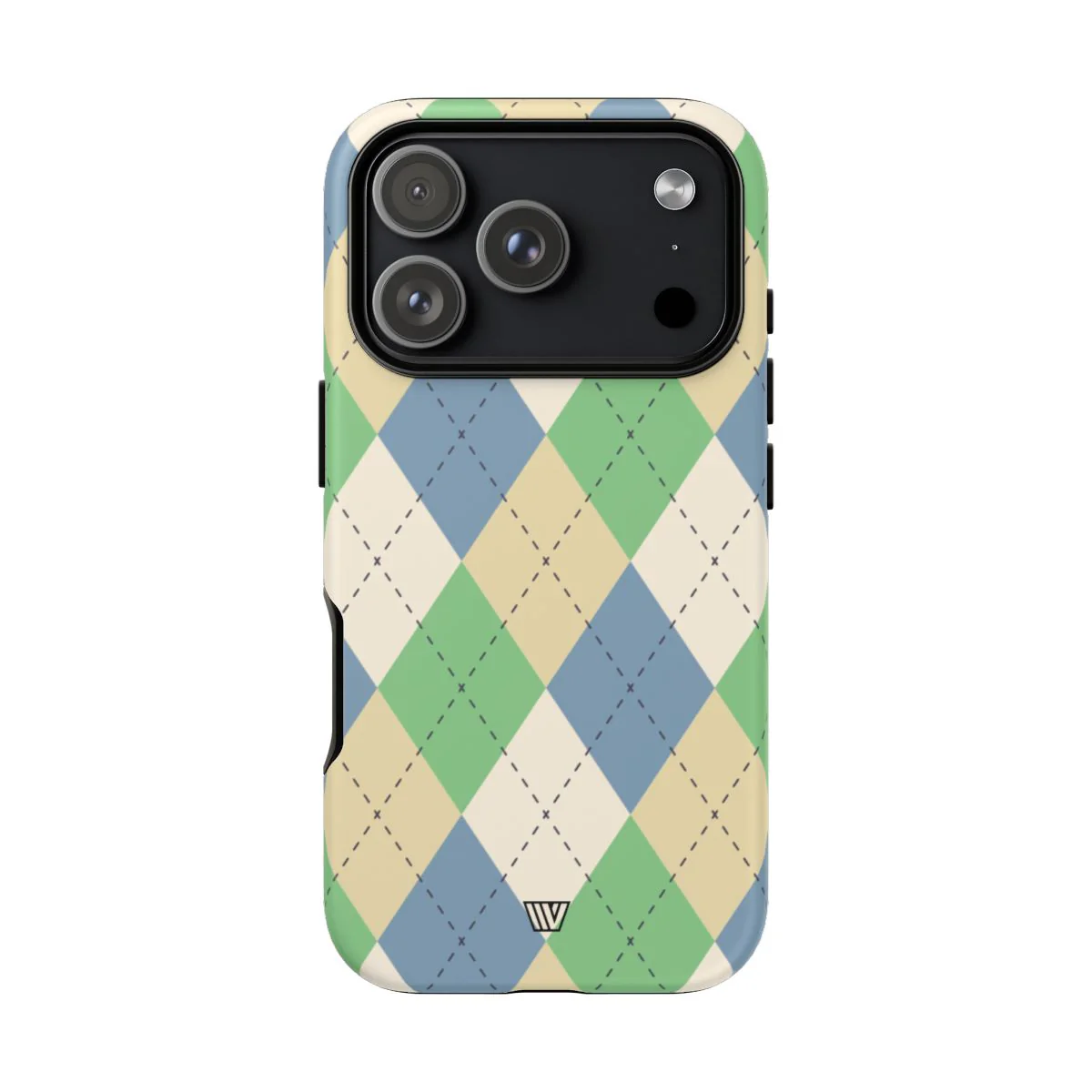 GREEN BLUE BEIGE ARGYLE | Tough Phone Case - Image 99