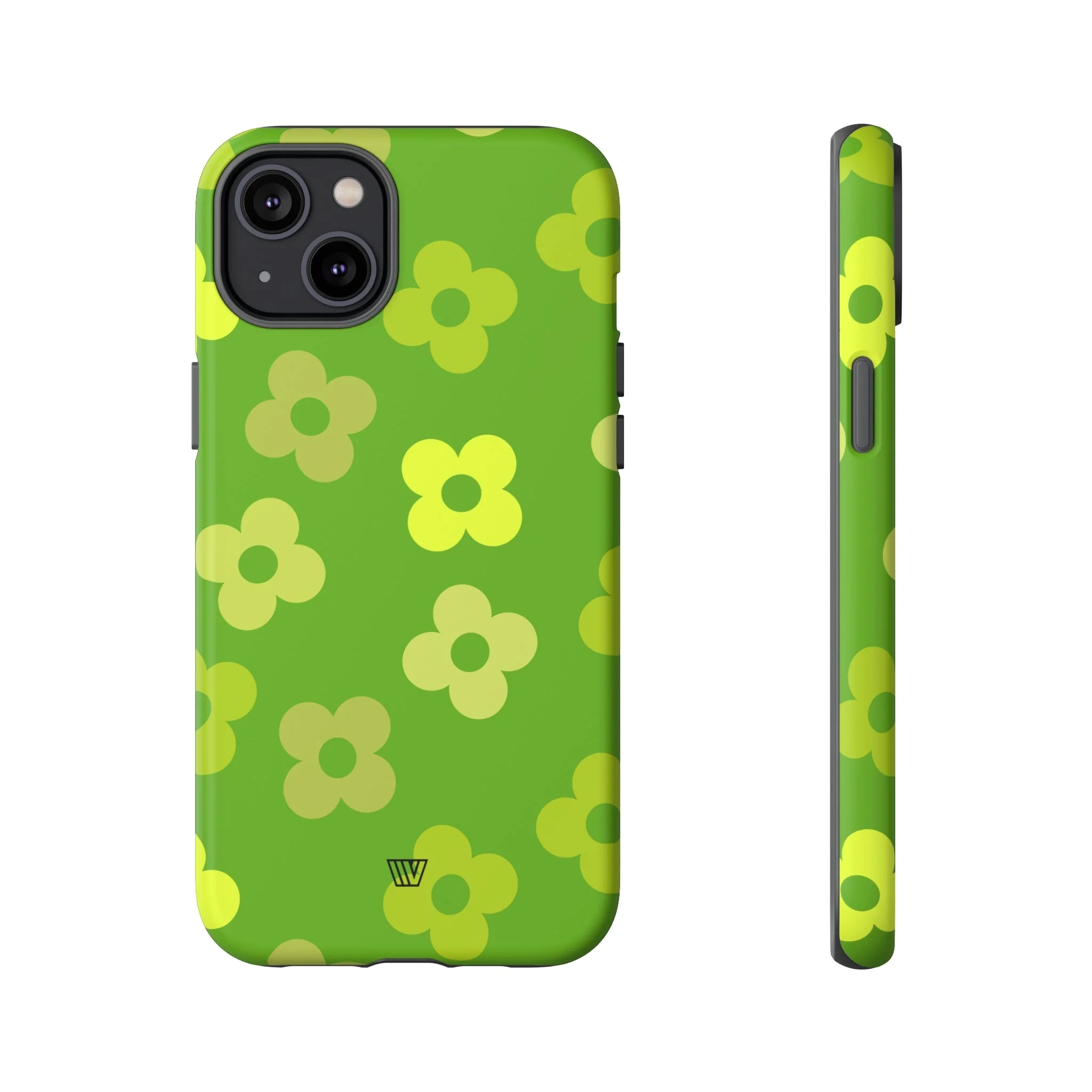GREEN RETRO FLOWERS | Tough Phone Case - Image 11