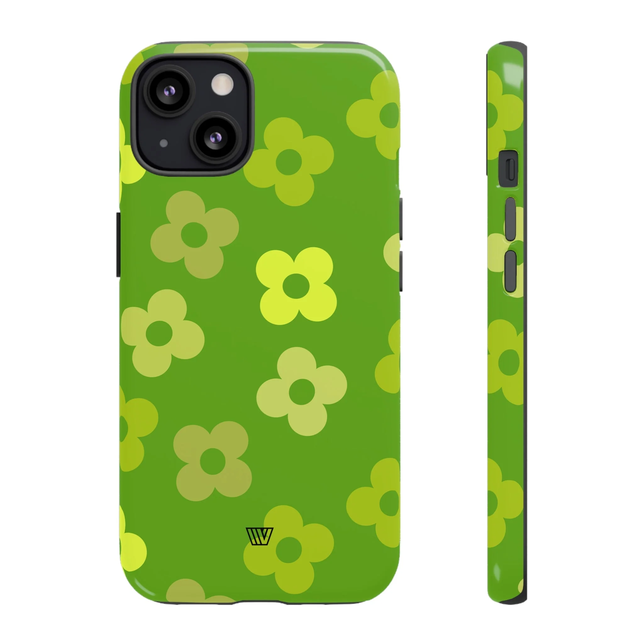 GREEN RETRO FLOWERS | Tough Phone Case - Image 14