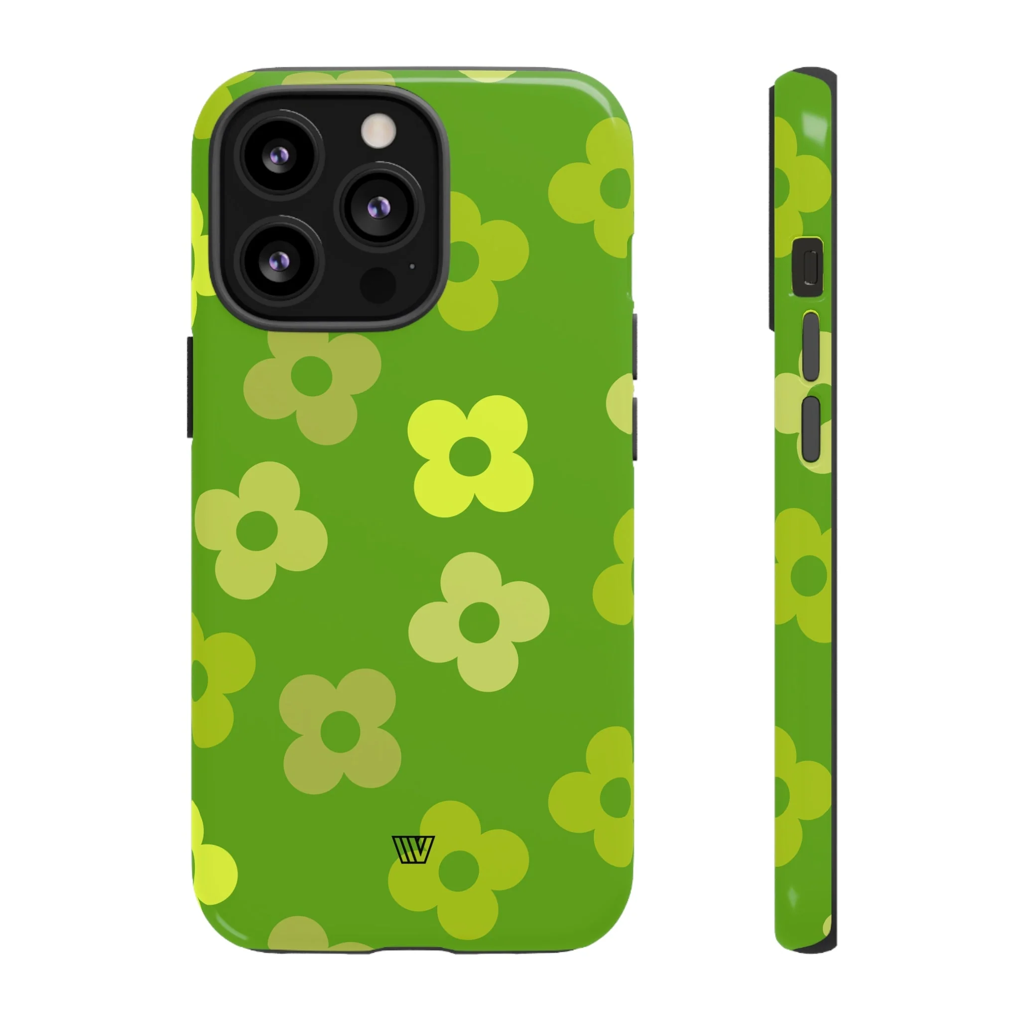 GREEN RETRO FLOWERS | Tough Phone Case - Image 18