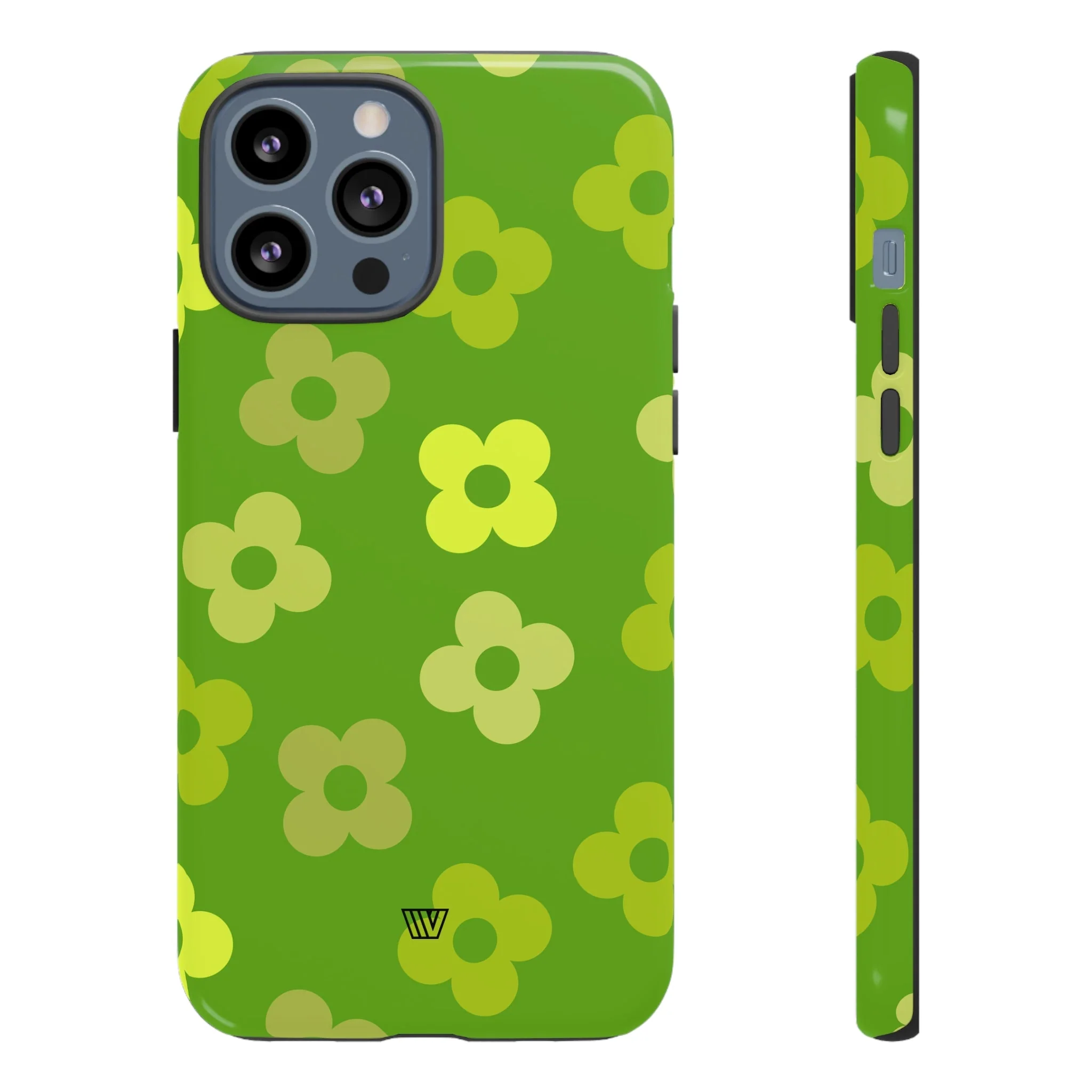 GREEN RETRO FLOWERS | Tough Phone Case - Image 30