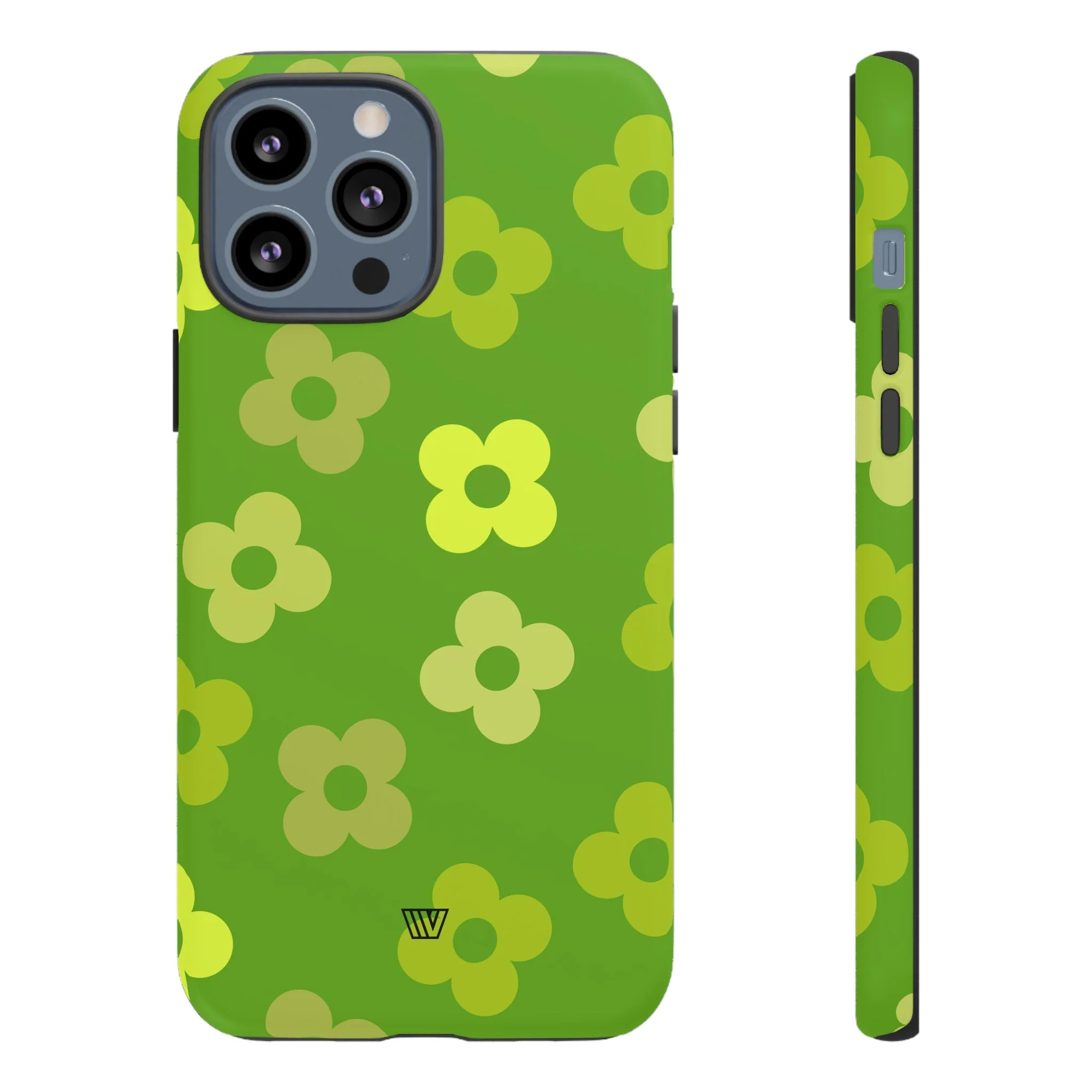 GREEN RETRO FLOWERS | Tough Phone Case - Image 31