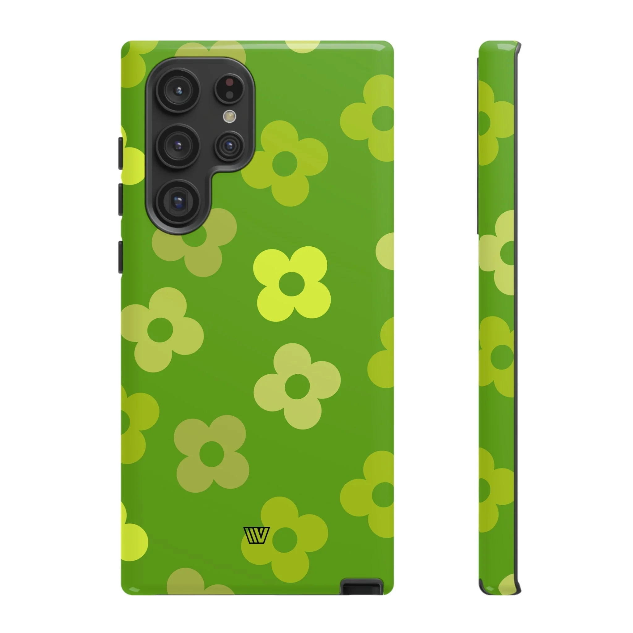 GREEN RETRO FLOWERS | Tough Phone Case - Image 34