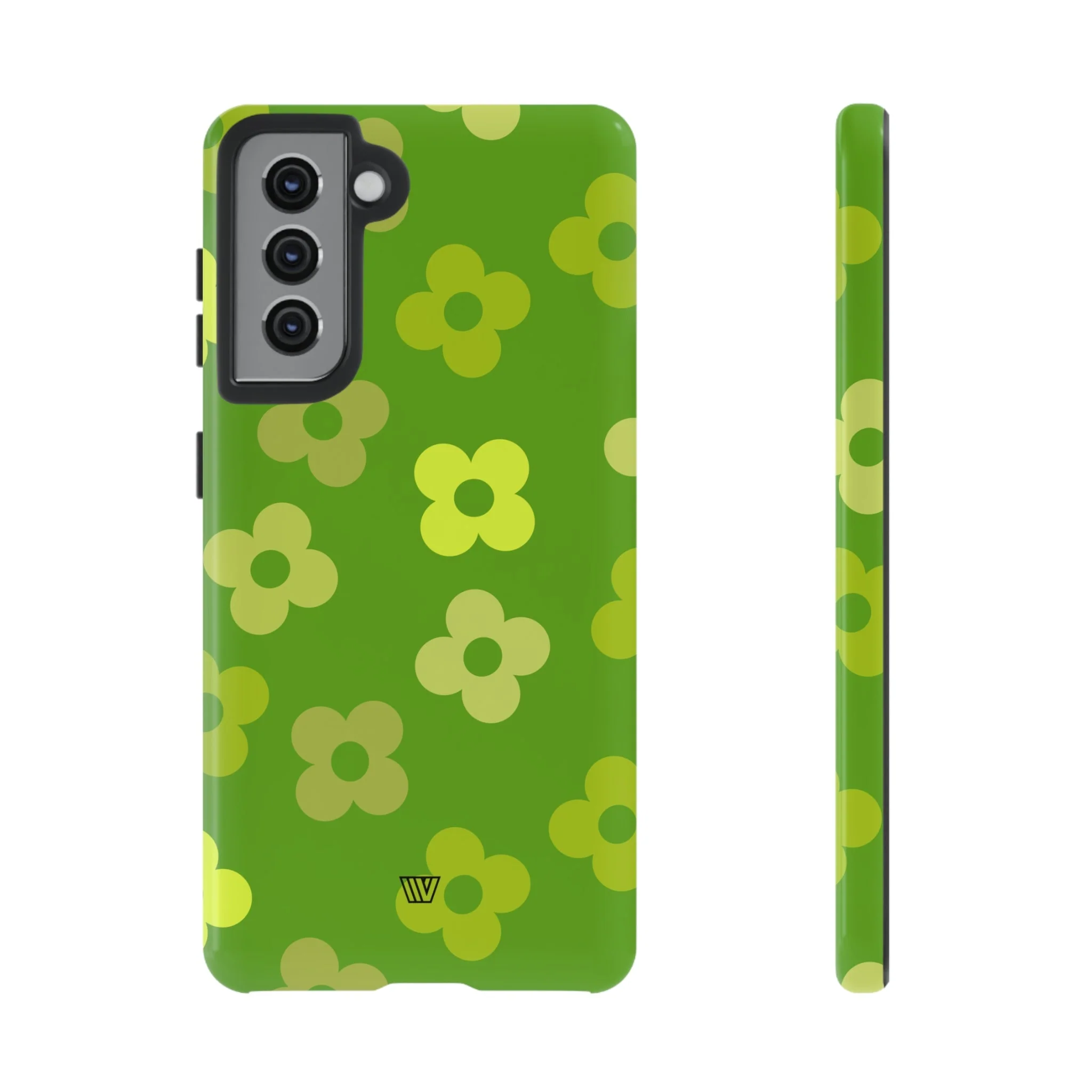 GREEN RETRO FLOWERS | Tough Phone Case - Image 36