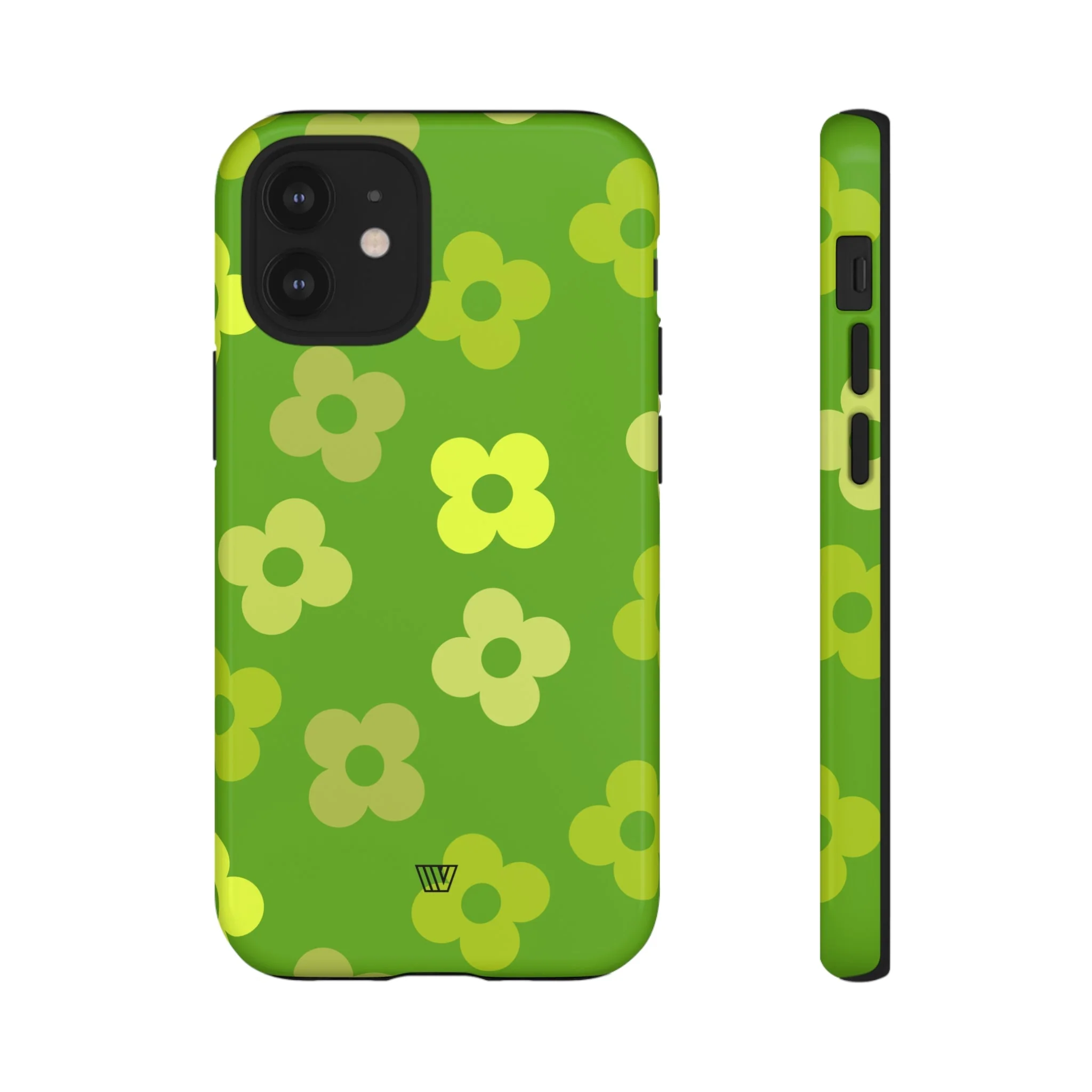 GREEN RETRO FLOWERS | Tough Phone Case - Image 54