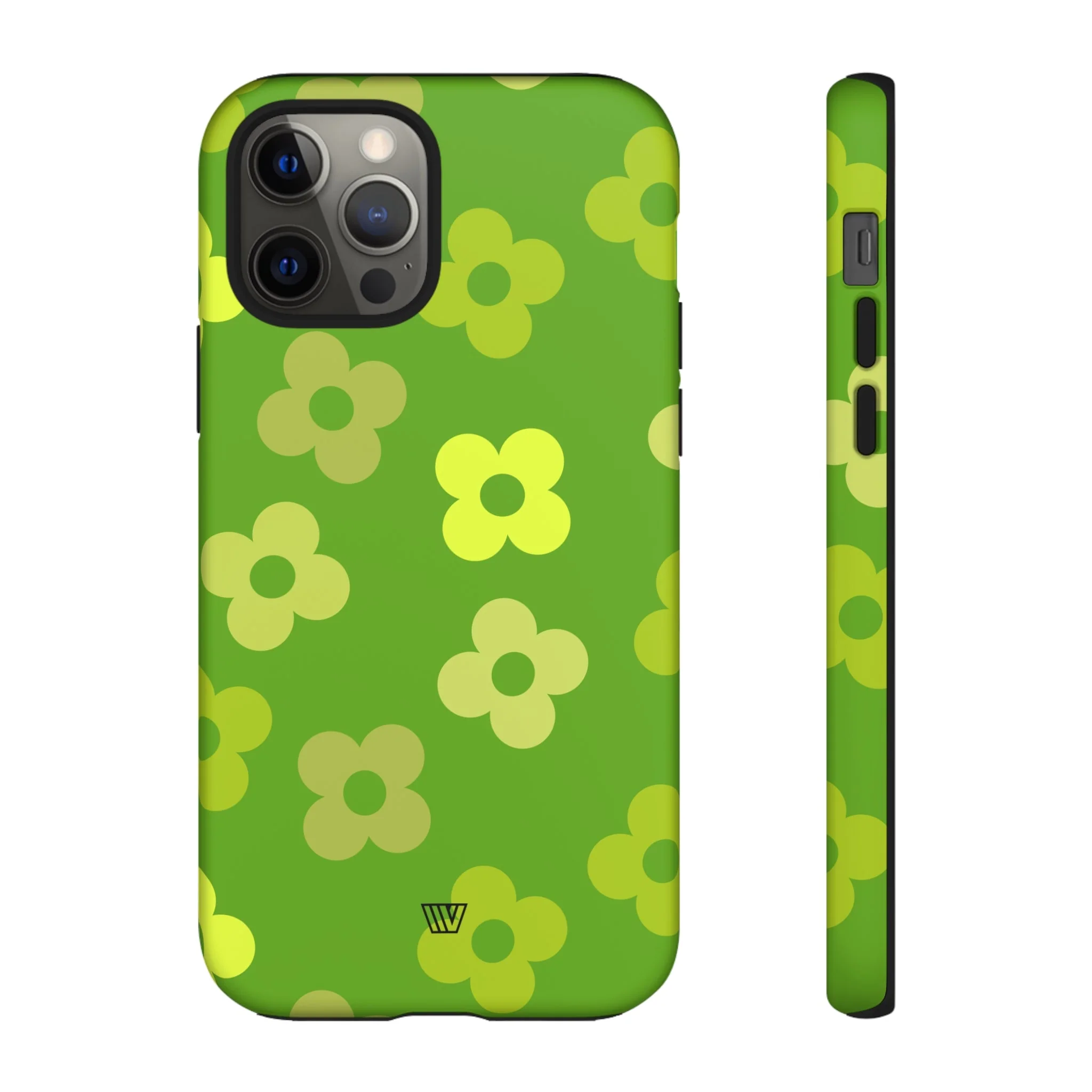 GREEN RETRO FLOWERS | Tough Phone Case - Image 7