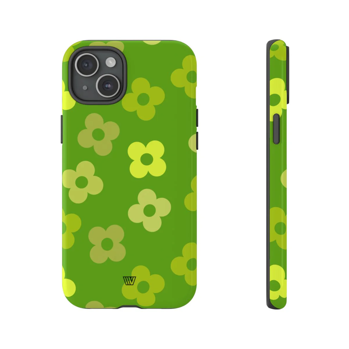 GREEN RETRO FLOWERS | Tough Phone Case - Image 78