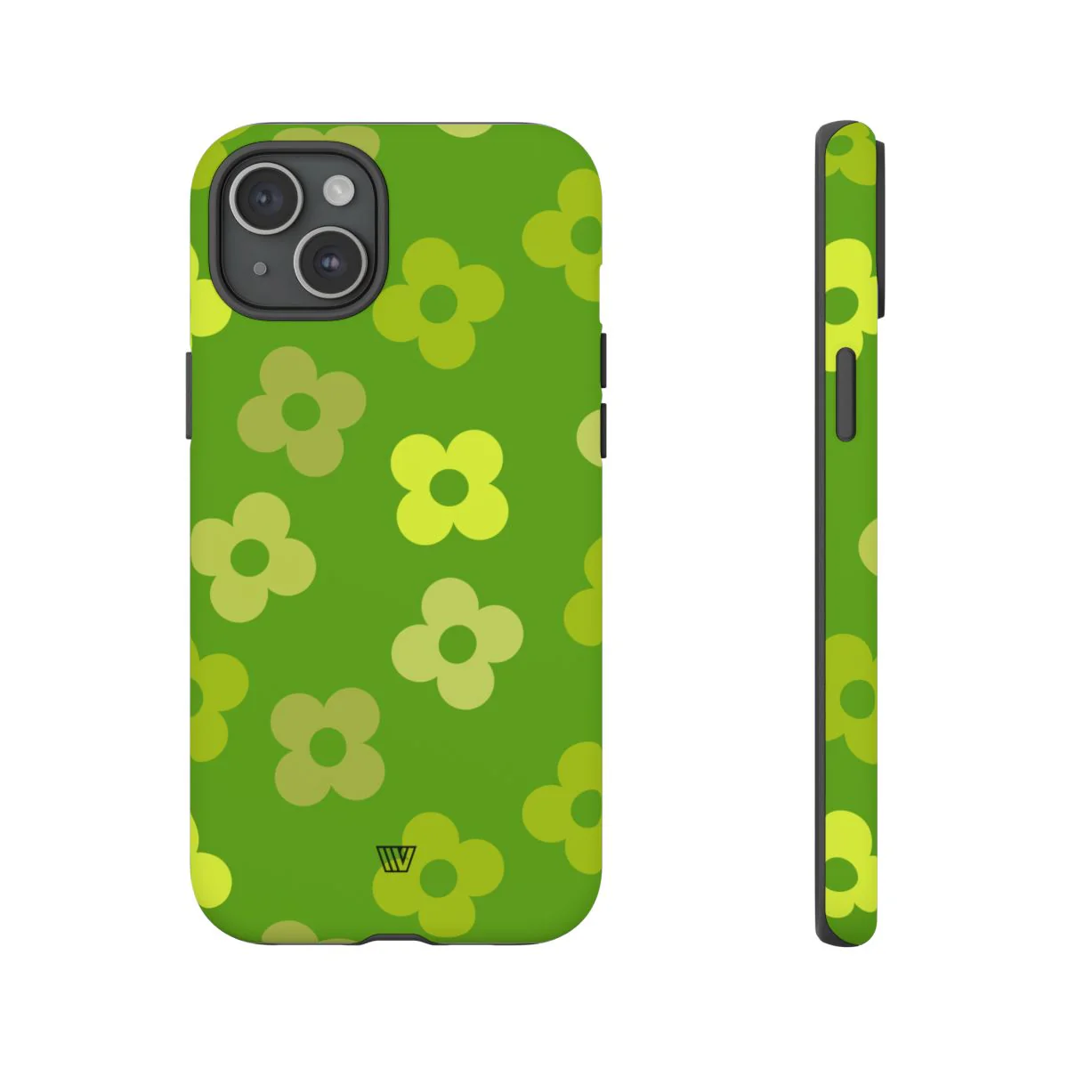 GREEN RETRO FLOWERS | Tough Phone Case - Image 79