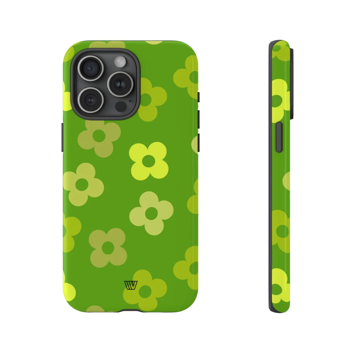 GREEN RETRO FLOWERS | Tough Phone Case - Image 80