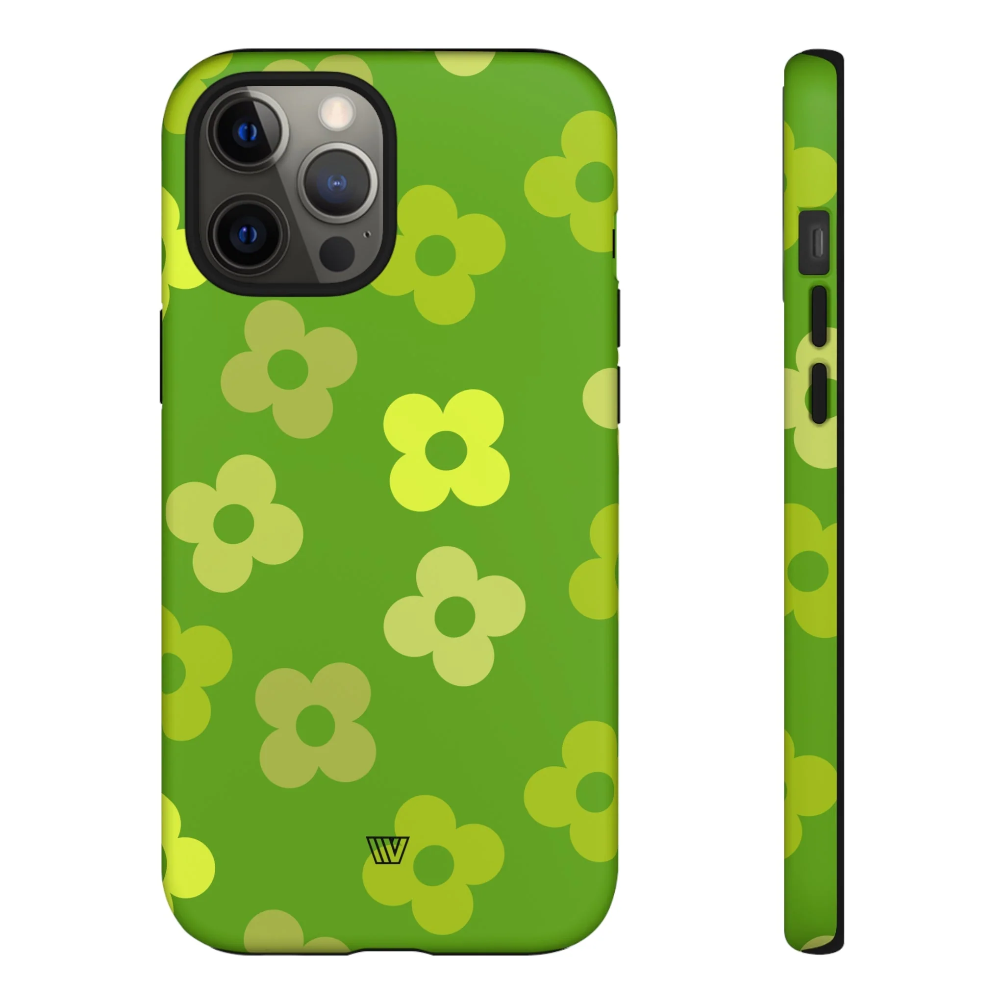 GREEN RETRO FLOWERS | Tough Phone Case - Image 9