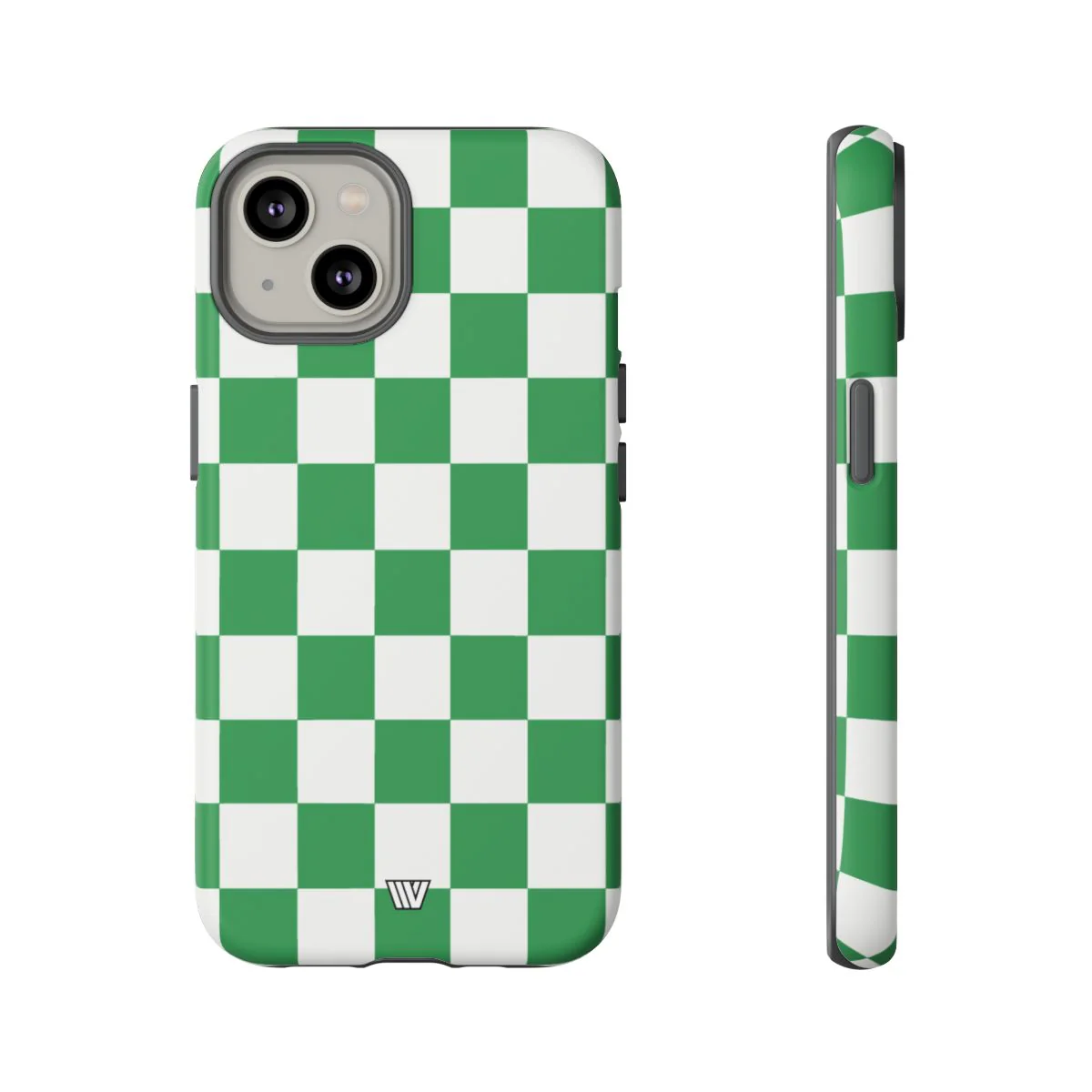 GREEN WHITE CHECKERBOARD | Tough Phone Case - Image 18